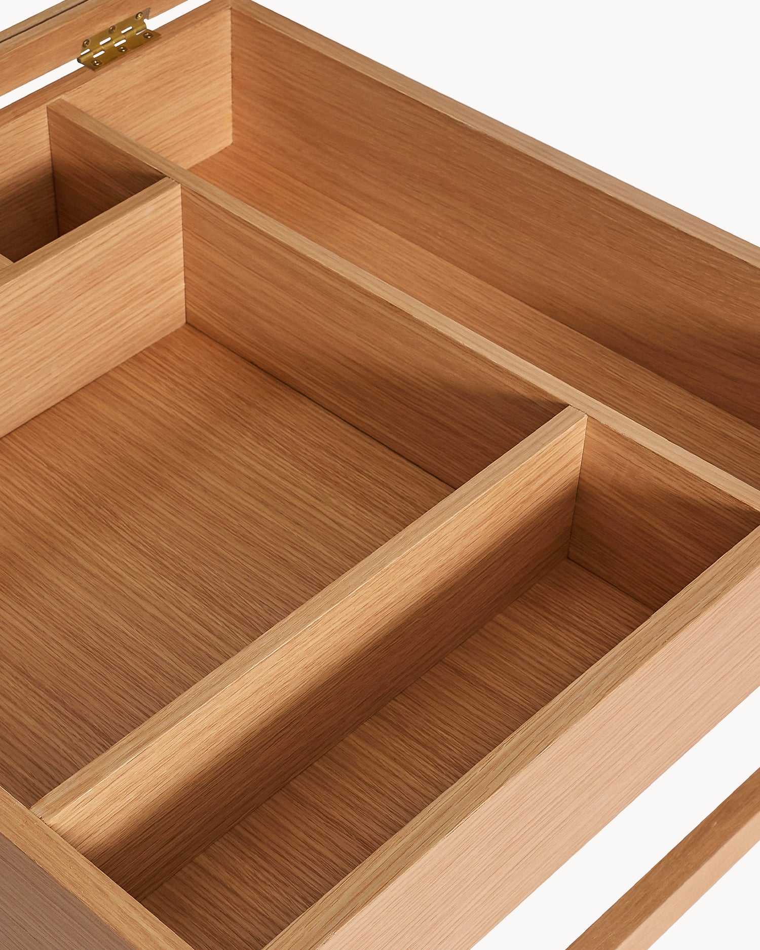 Tavolino da salotto in legno e vetro contenitore Glitz