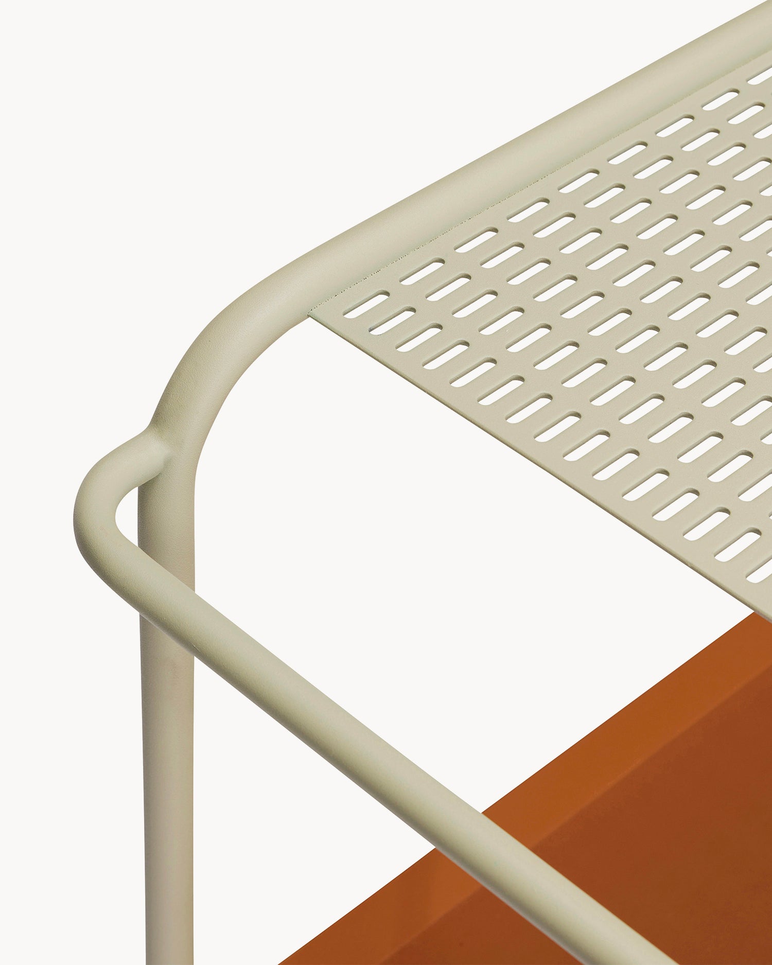 Carrello portaoggetti in acciaio Push