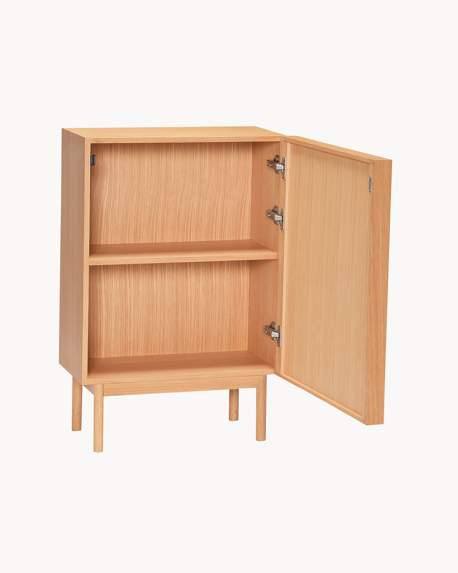 Credenza in legno di quercia con portariviste Forma