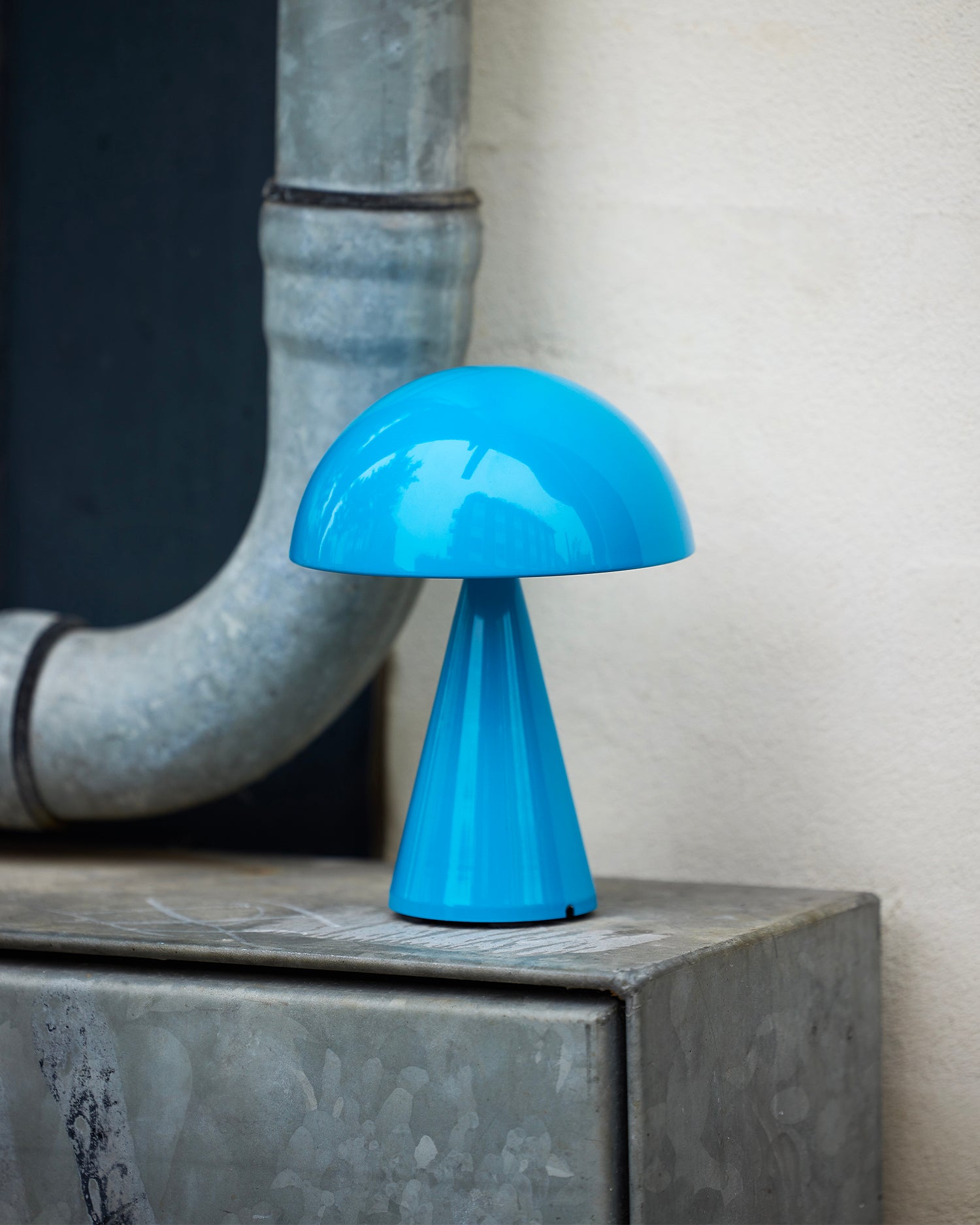 Lampada portatile Mush, blu