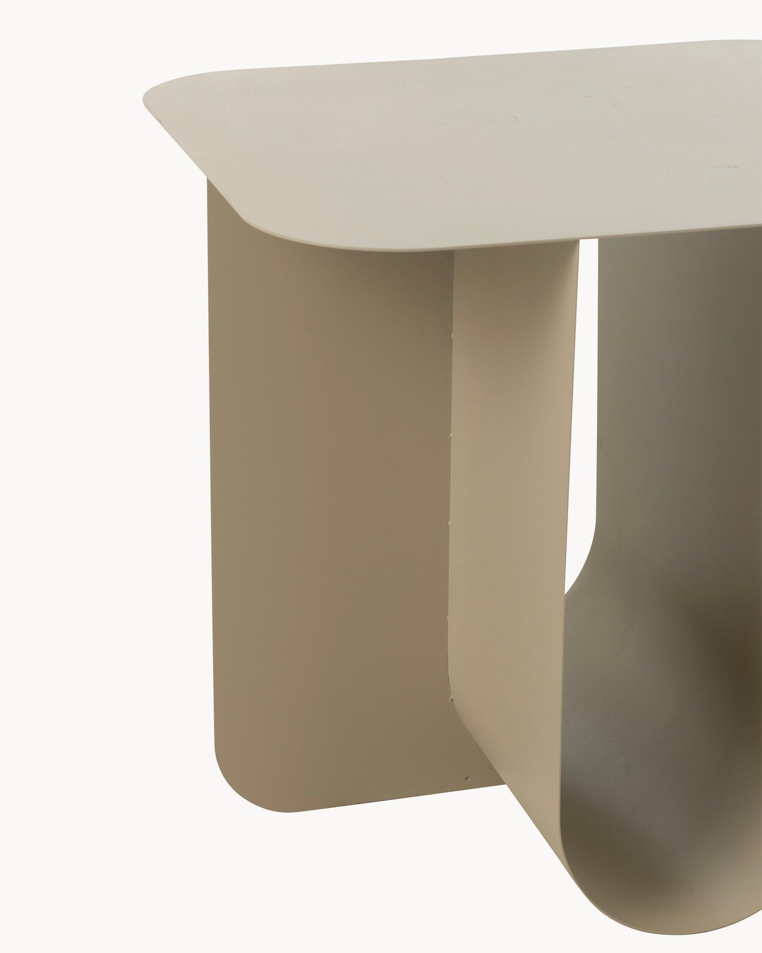 Tavolino in metallo Square, beige