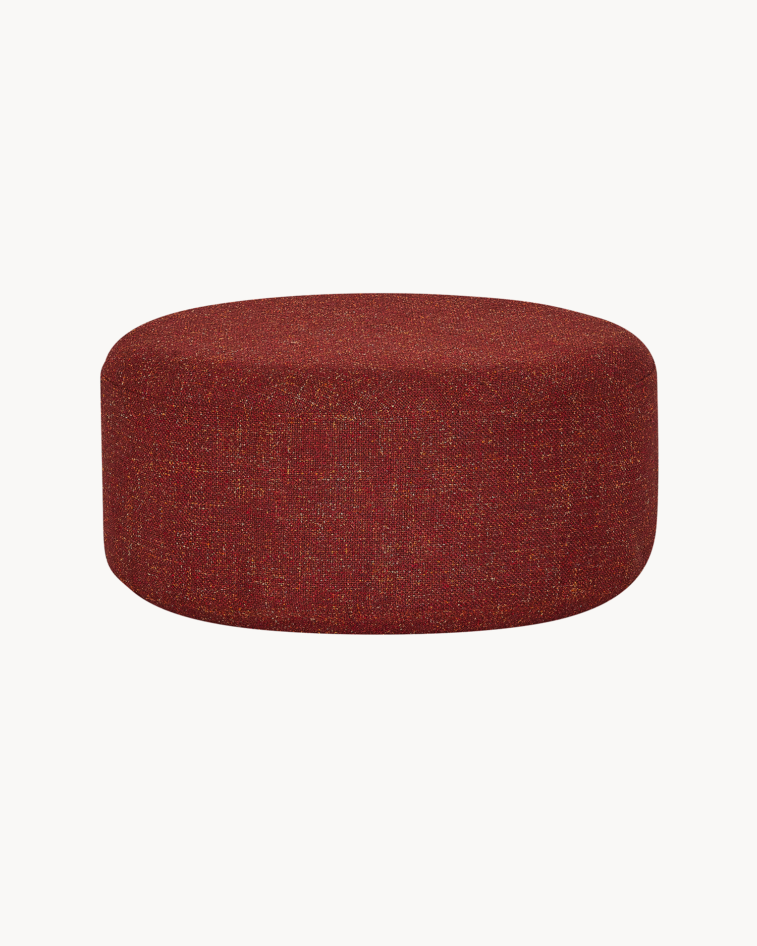Pouf grande imbottito Marshmellow, rosso