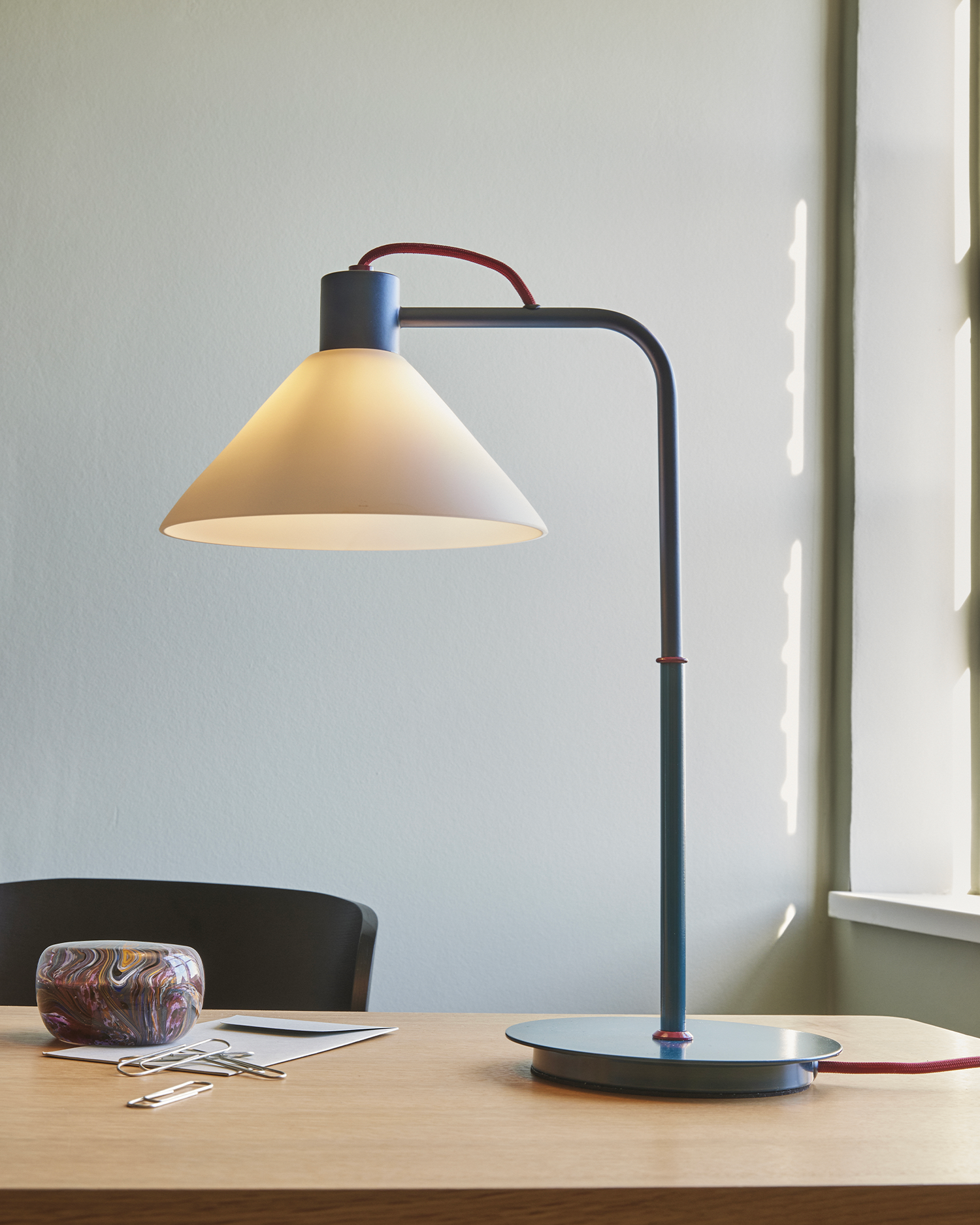 Lampada da tavolo Spot, blu