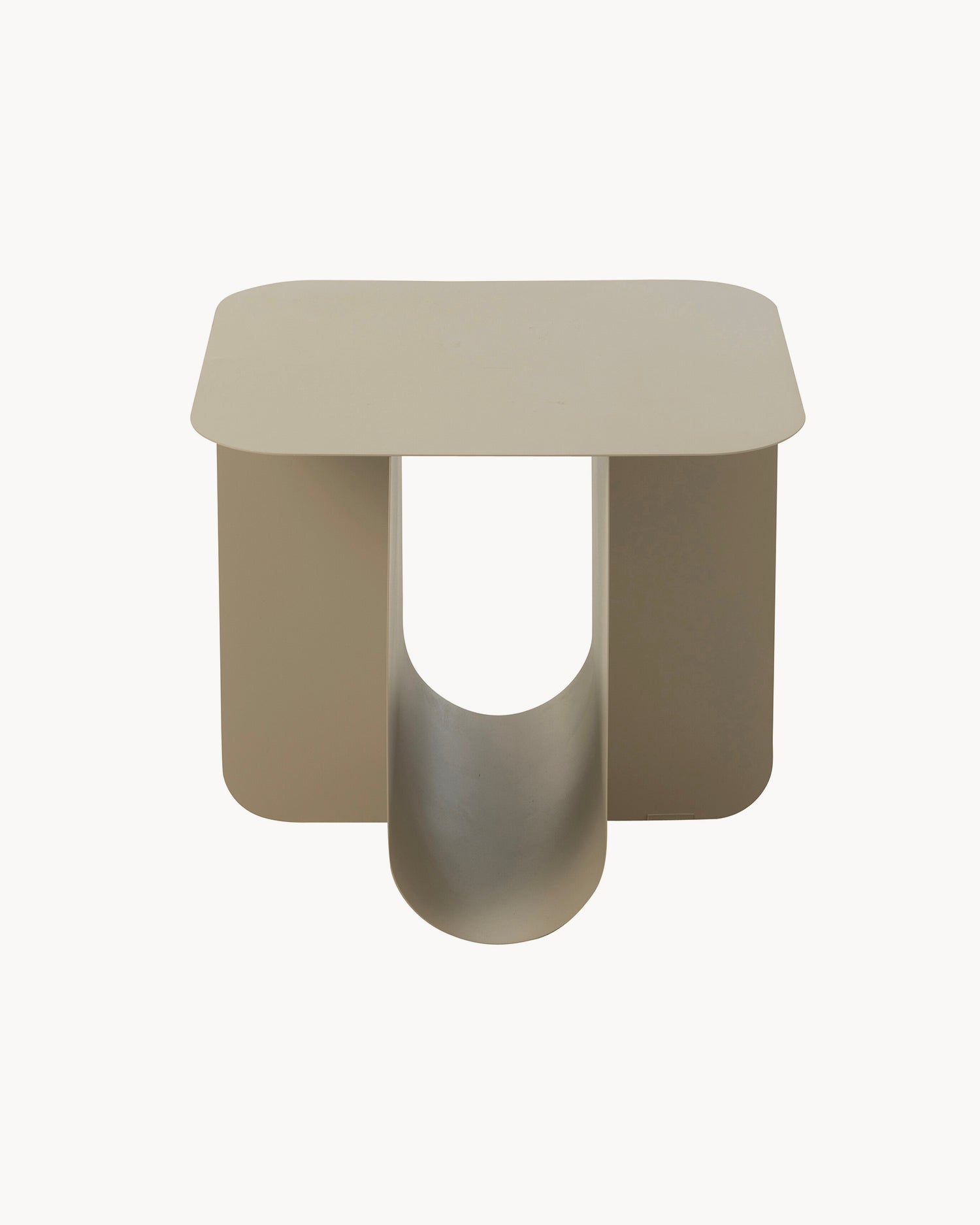 Tavolino in metallo Square, beige