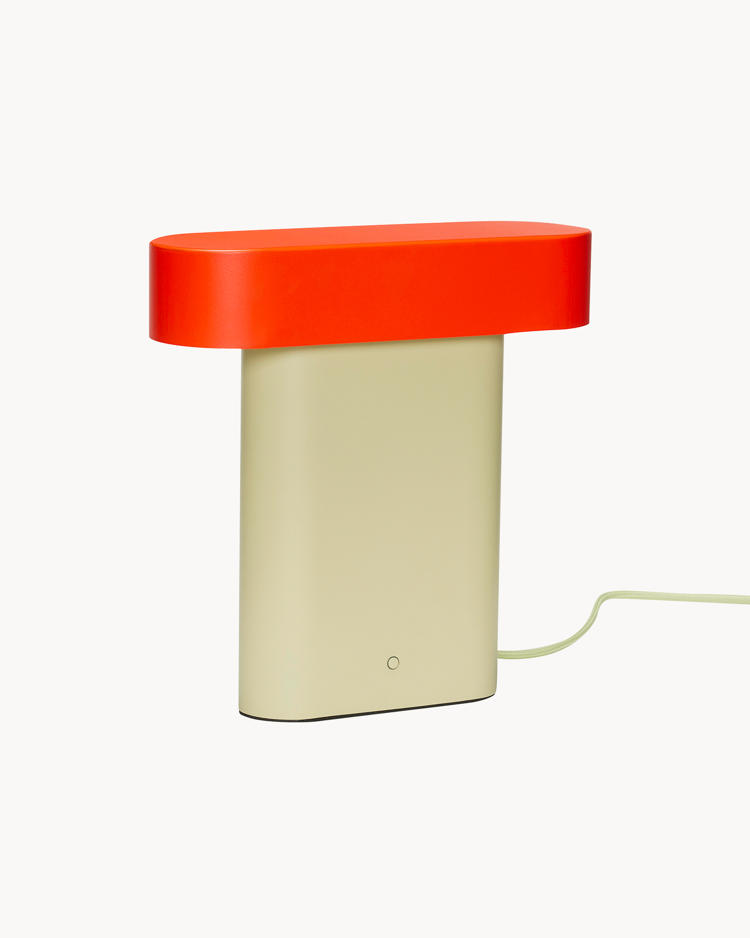 Lampada da tavolo Sleek, verde e rossa