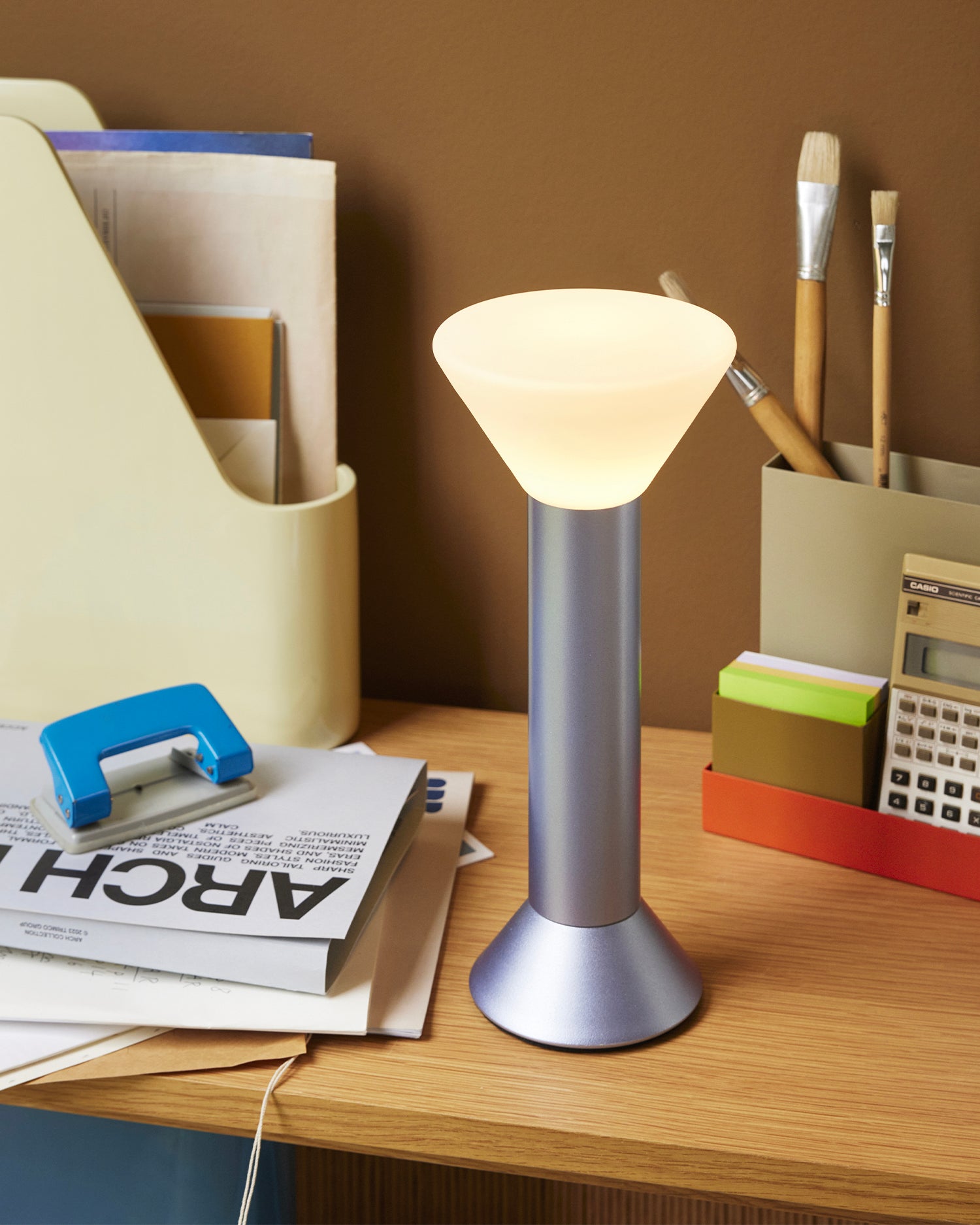 Lampada portatile Flash, viola metallizzato