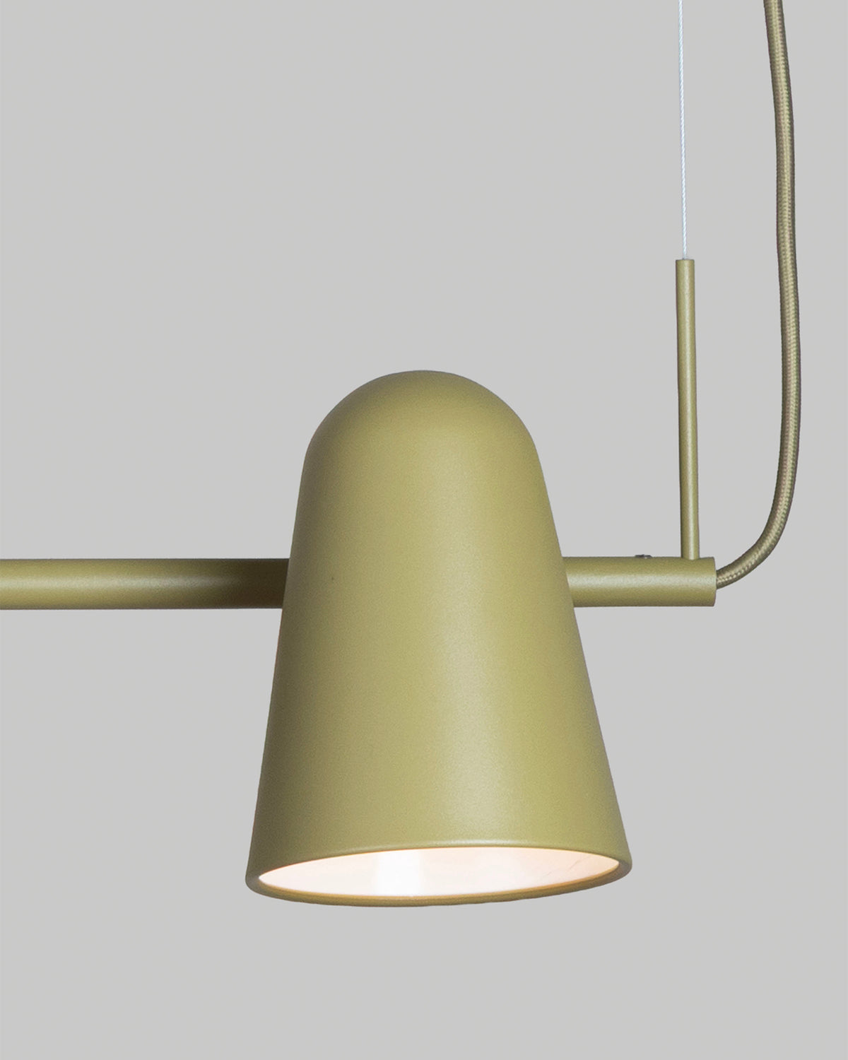 Lampada a sospensione a 4 luci in ferro Salamanca