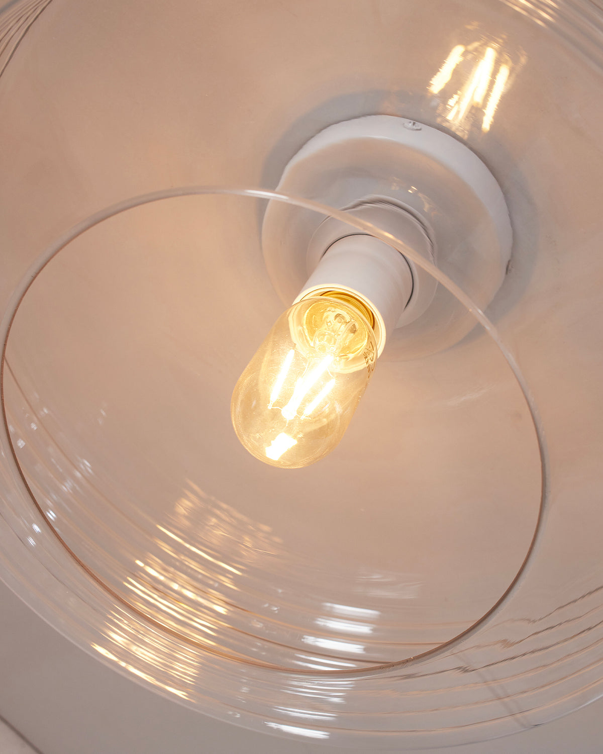 Lampada da soffitto in vetro rigato Verona