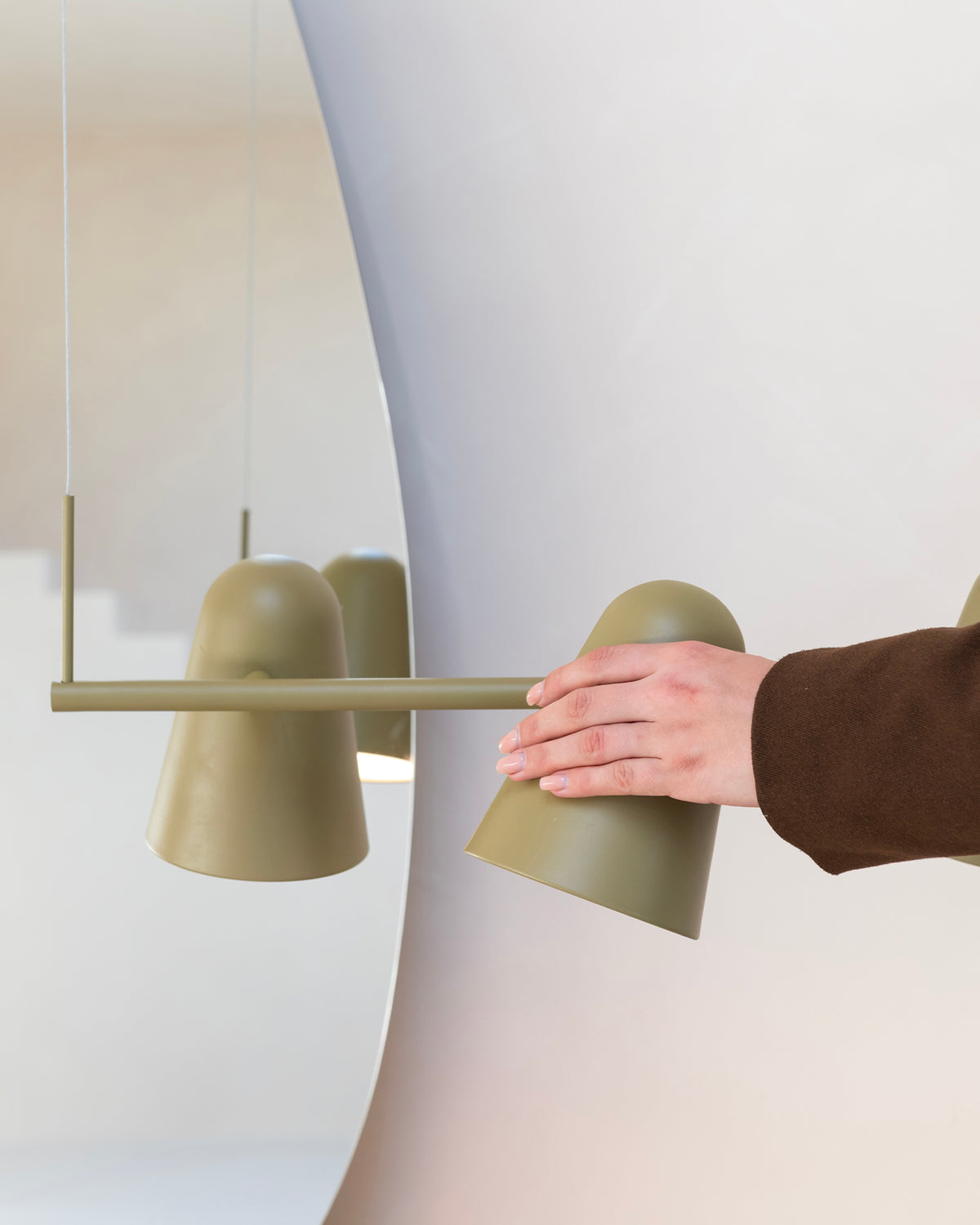 Lampada a sospensione a 4 luci in ferro Salamanca
