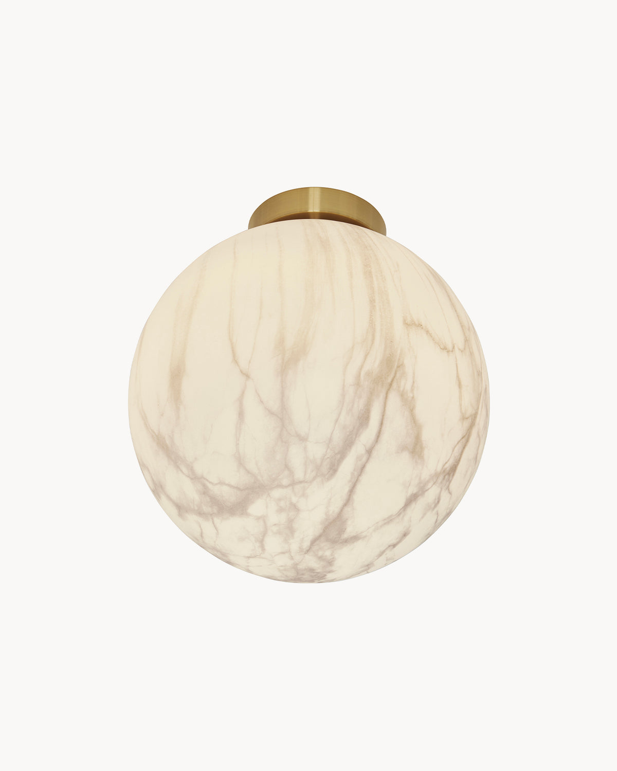 Lampada da soffitto in vetro effetto marmo Carrara