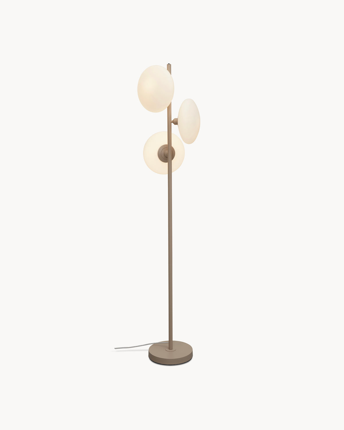 Lampada da terra a 3 dischi in vetro Sapporo