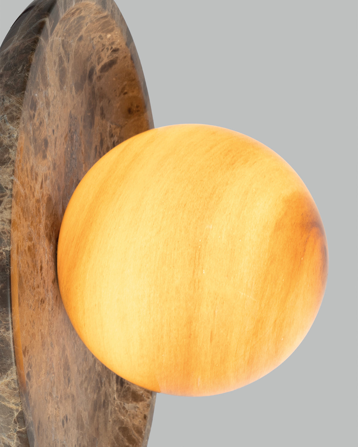 Lampada da soffitto e parete in travertino e vetro Tivoli