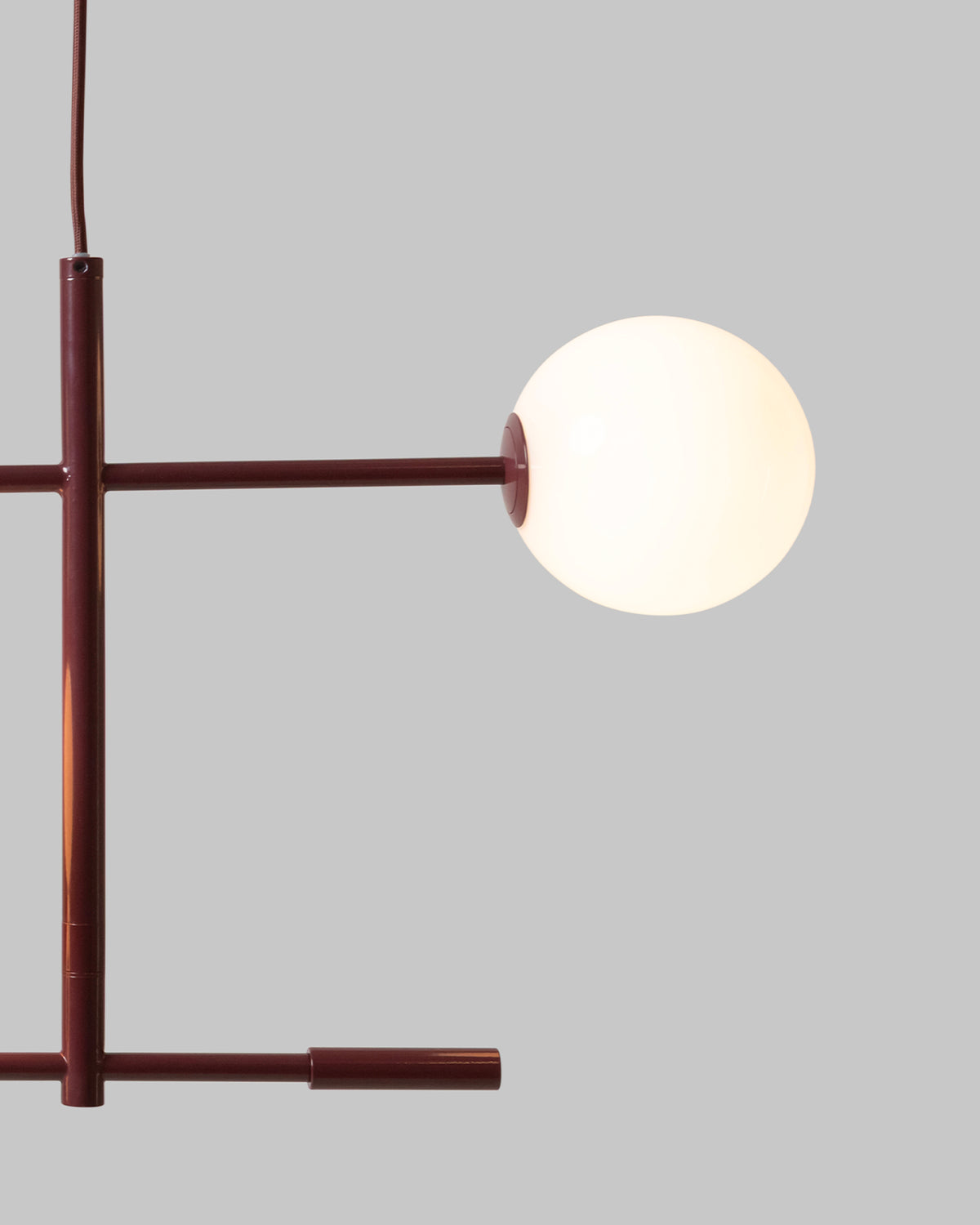 Lampada a sospensione in metallo e vetro Copenhagen