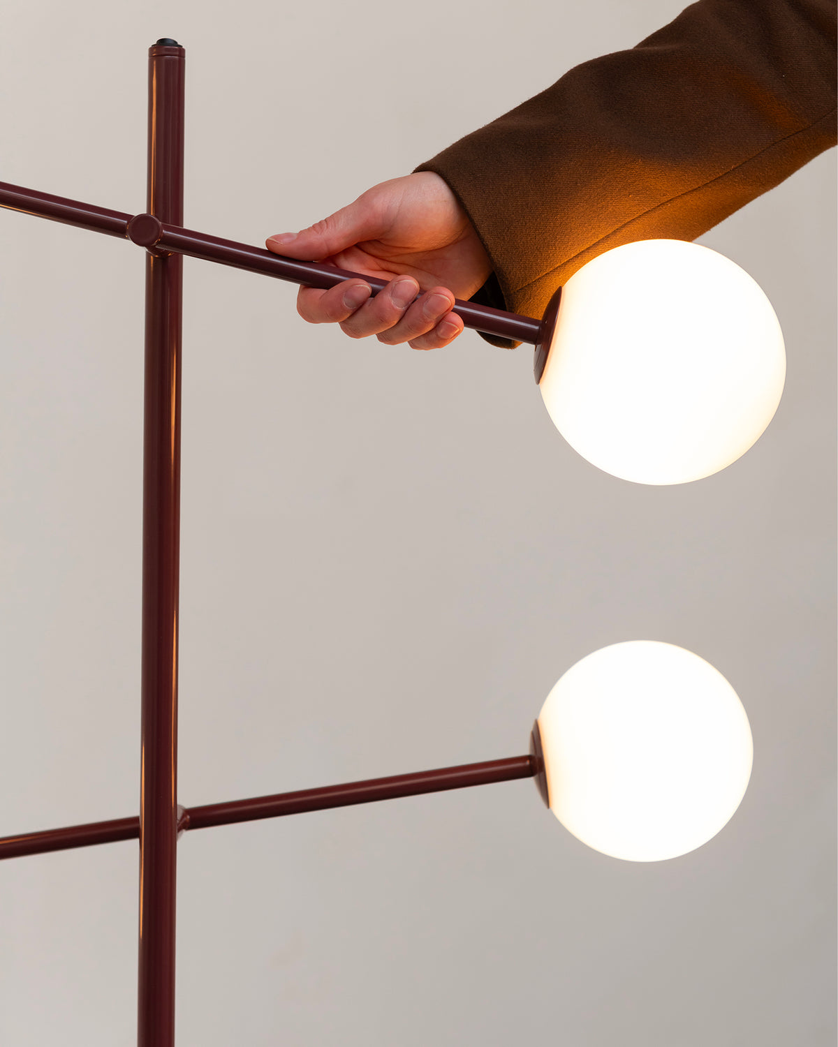 Lampada da terra in metallo e vetro Copenhagen