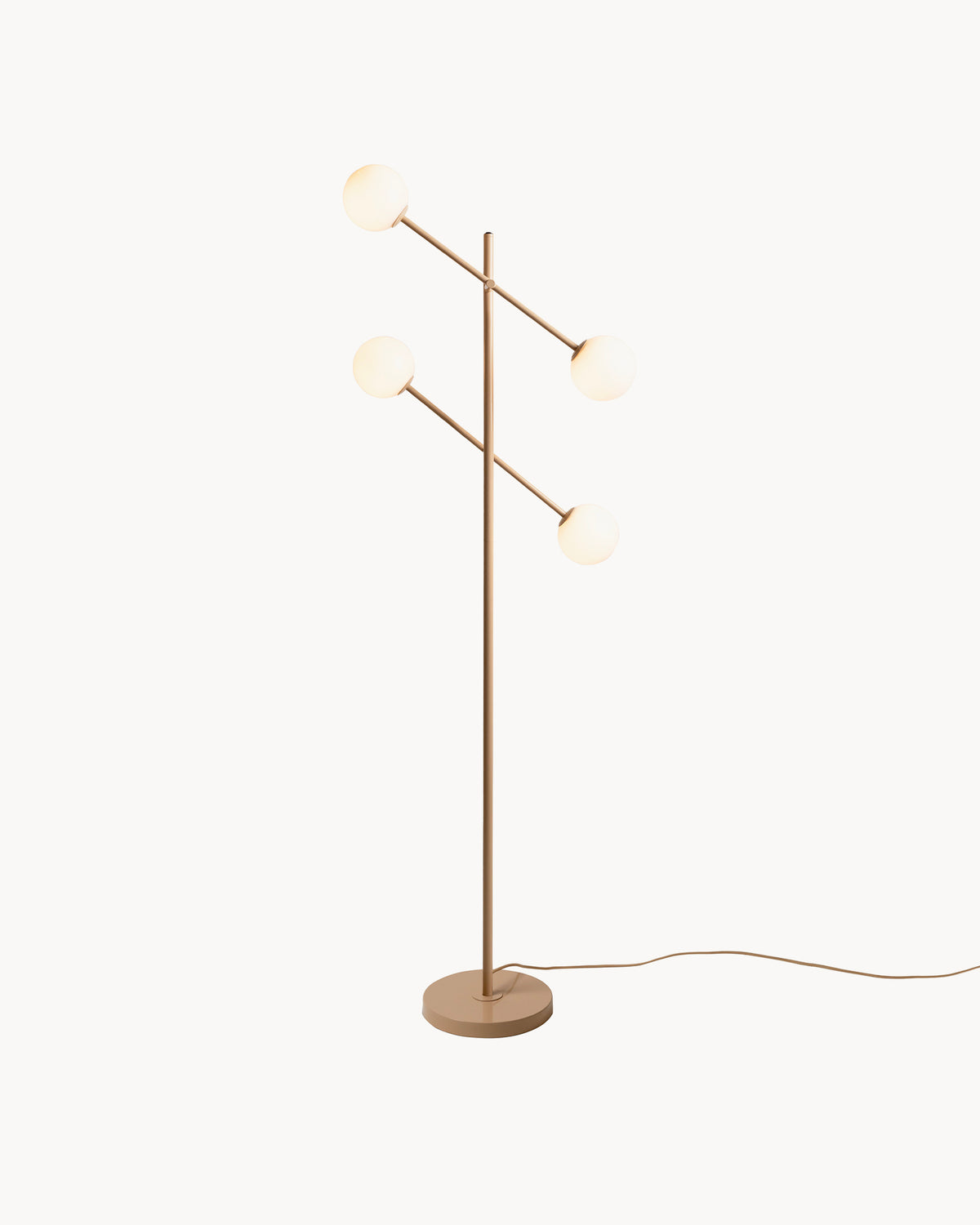 Lampada da terra in metallo e vetro Copenhagen