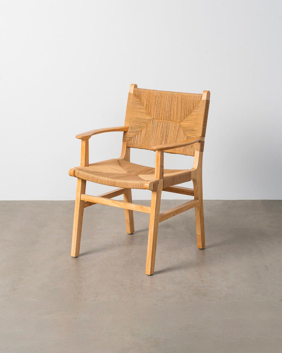 Set da 2 sedie da pranzo con braccioli in legno Cosme