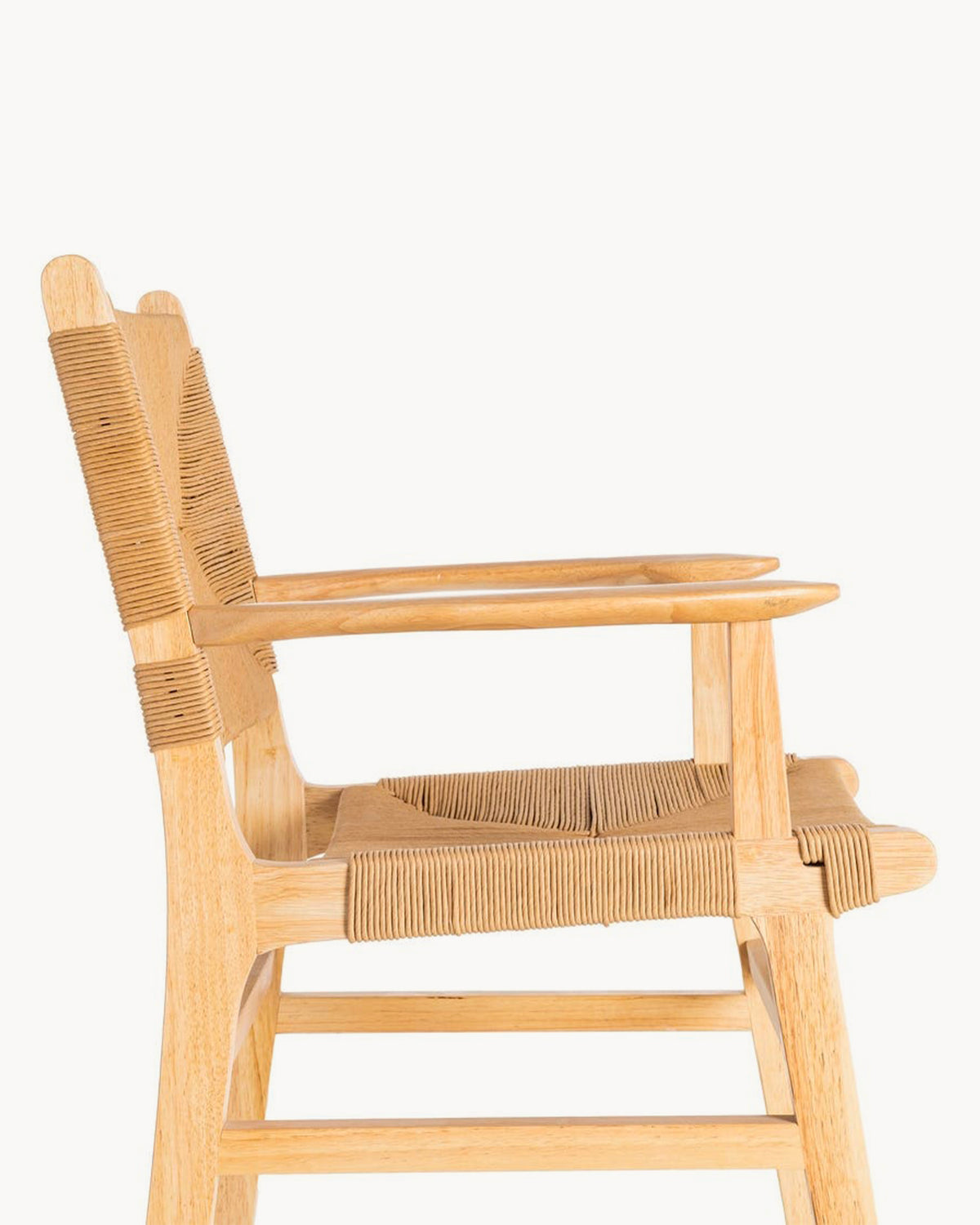 Set da 2 sedie da pranzo con braccioli in legno Cosme