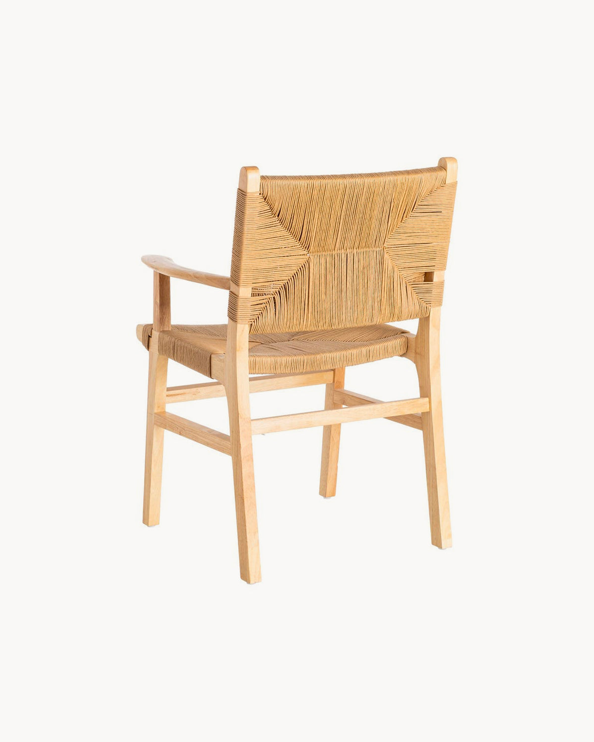 Set da 2 sedie da pranzo con braccioli in legno Cosme