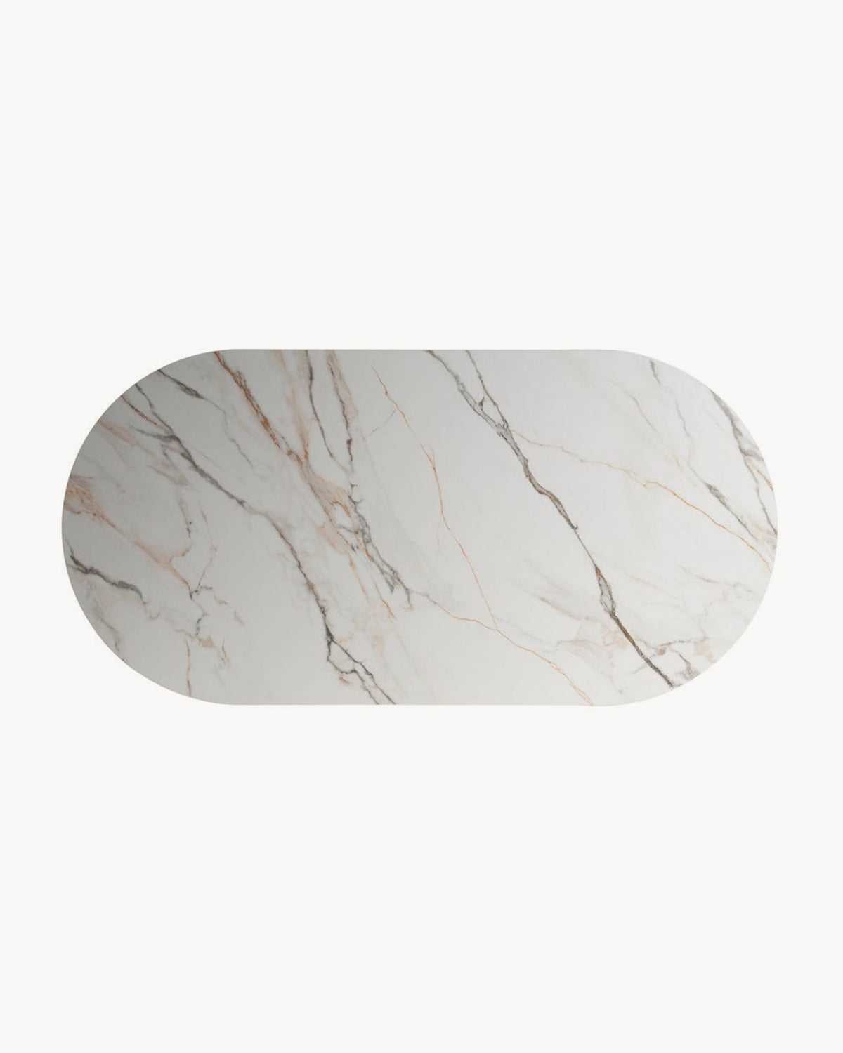 Tavolo da pranzo in ceramica effetto marmo Cora