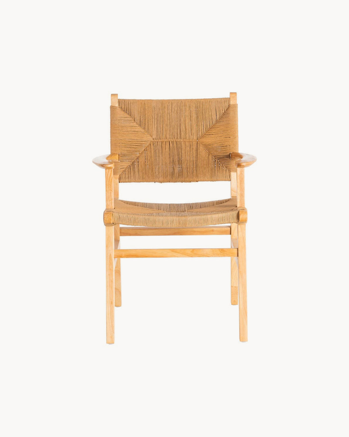 Set da 2 sedie da pranzo con braccioli in legno Cosme