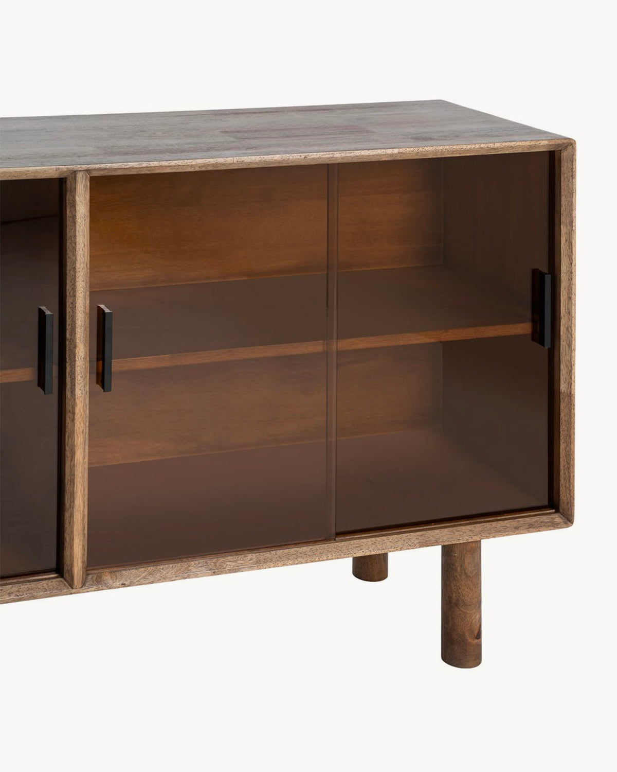 Credenza in legno e vetro Amy
