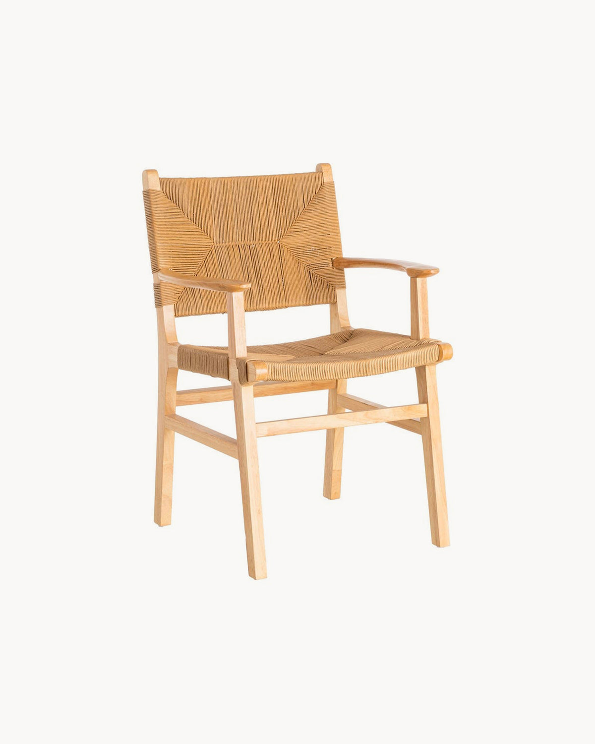 Set da 2 sedie da pranzo con braccioli in legno Cosme