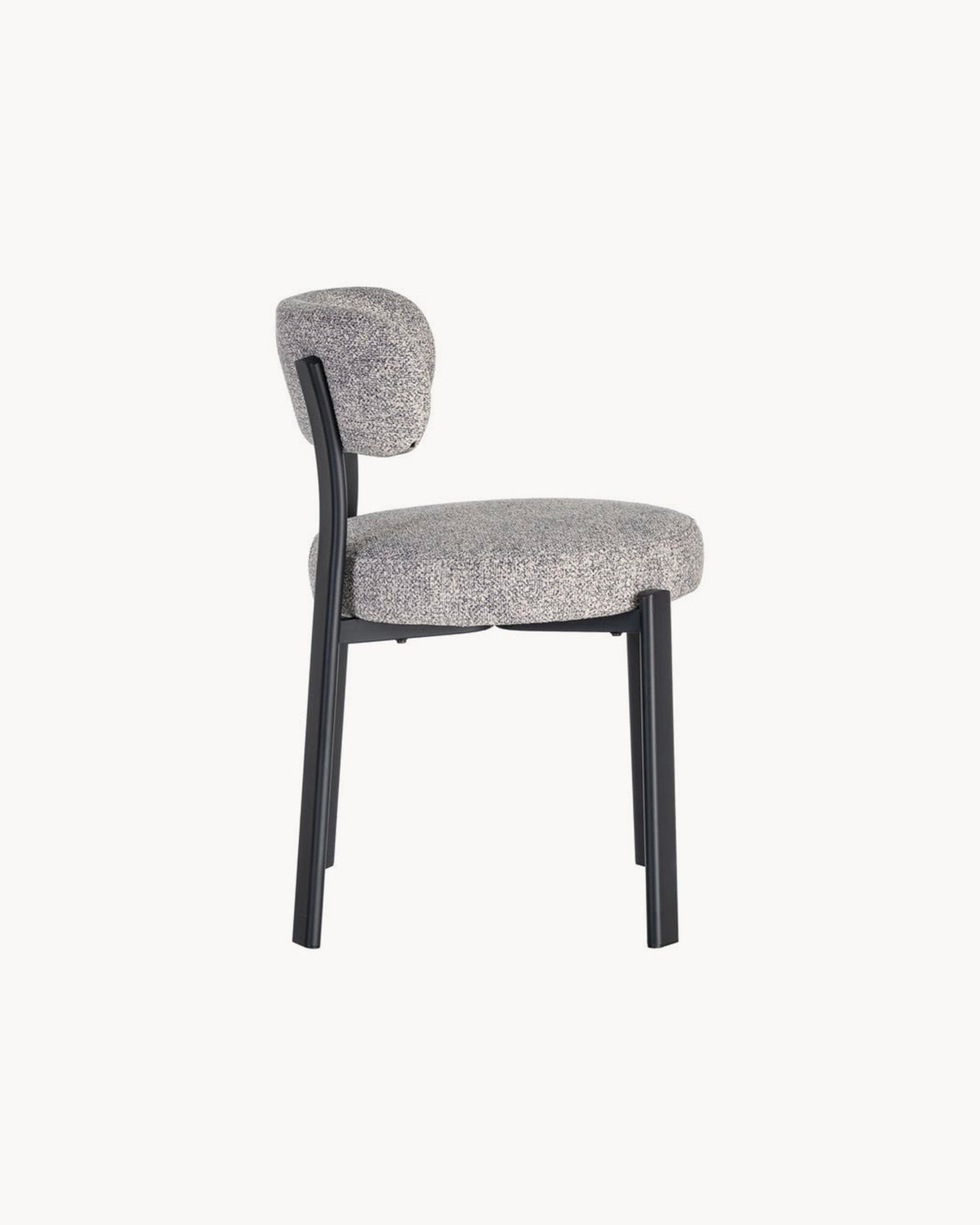 Set da 4 sedie da pranzo imbottite in bouclé Oriel