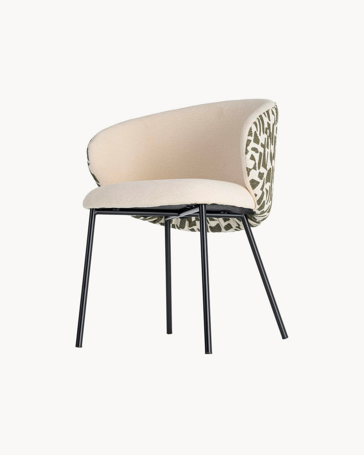 Set da 4 sedie da pranzo imbottite Tavia