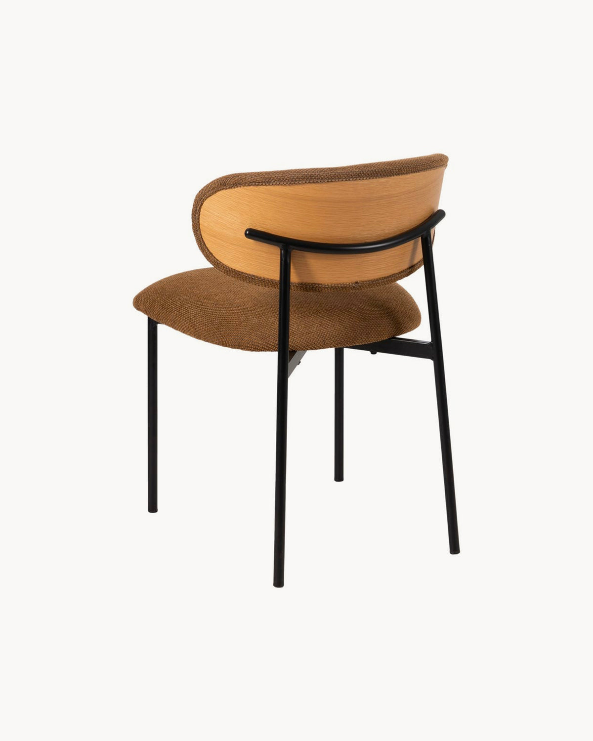 Set da 4 sedie da pranzo imbottite in tessuto Maelis