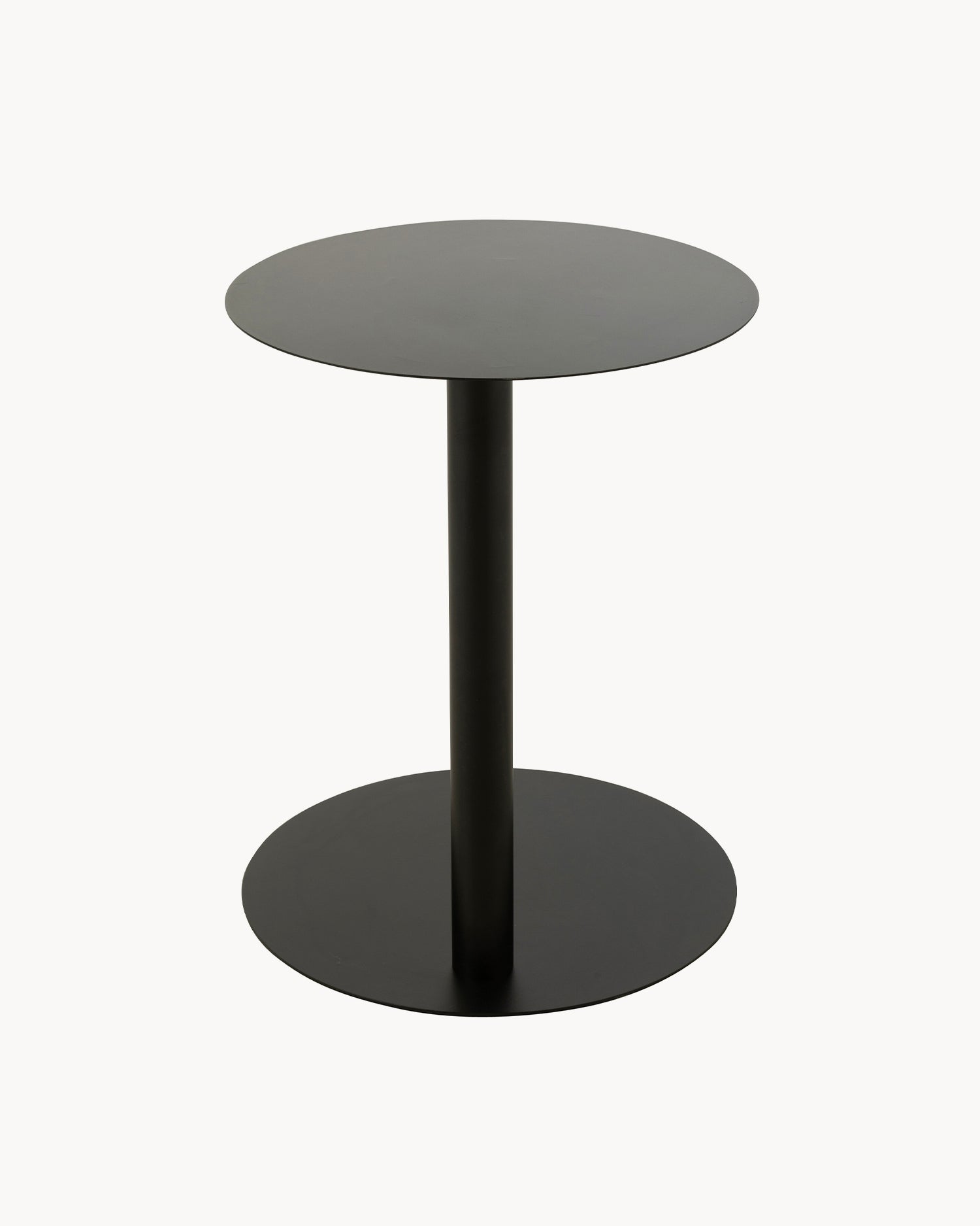 Tavolino in metallo Round, nero