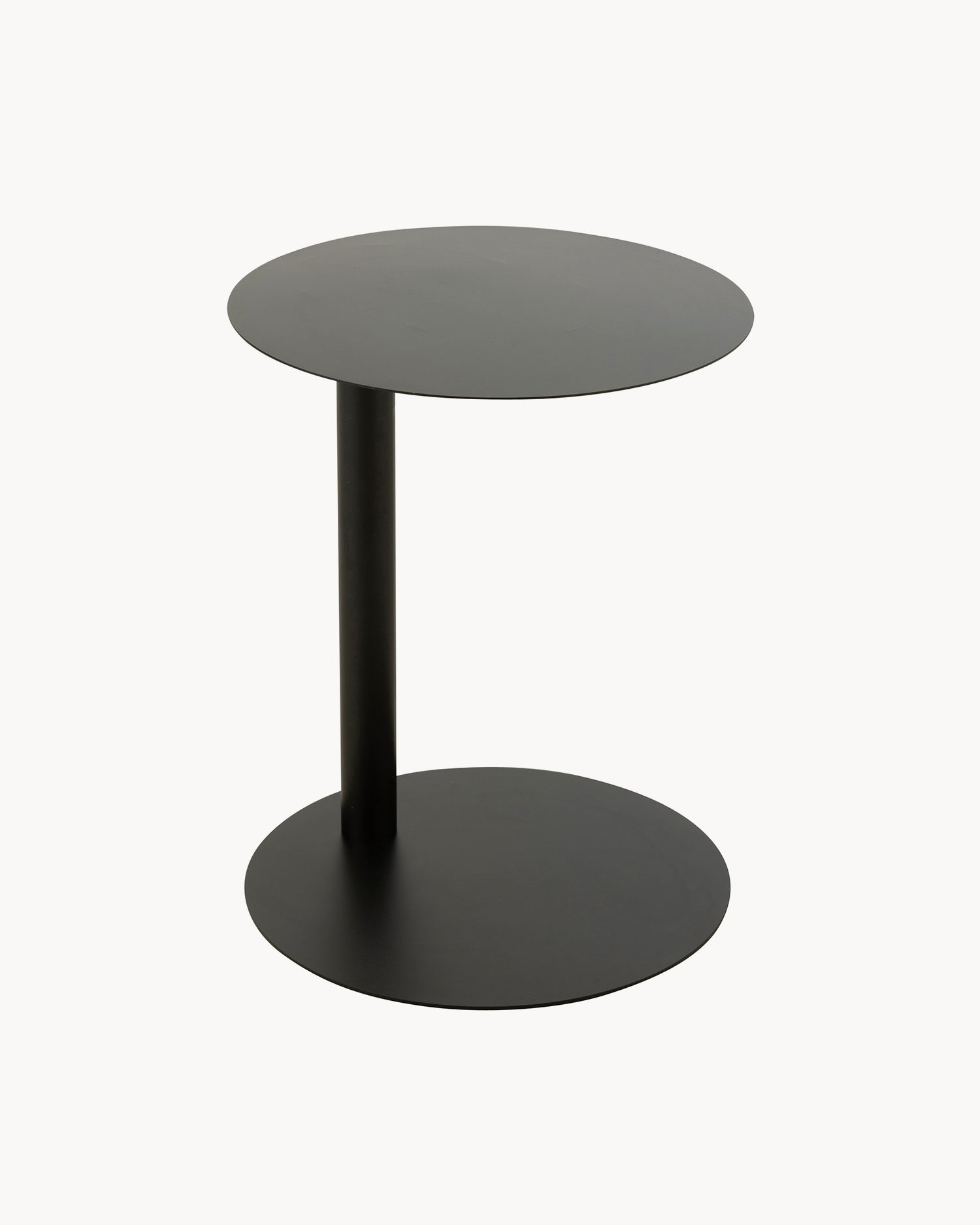 Tavolino in metallo Round, nero