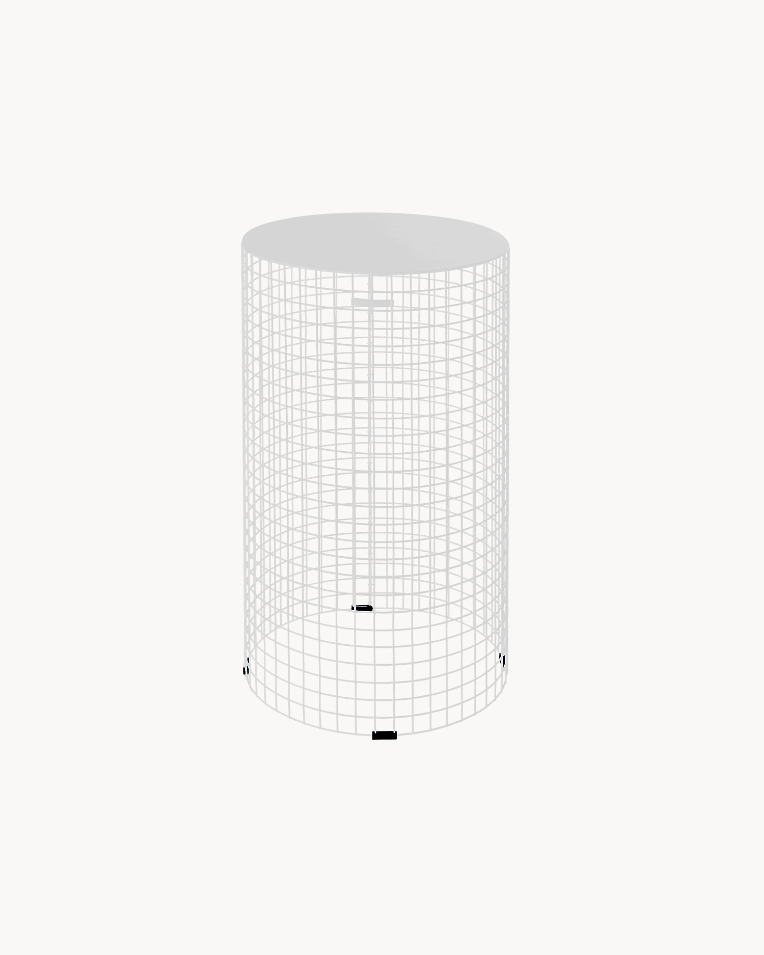Tavolino rotondo in metallo Pedestal M