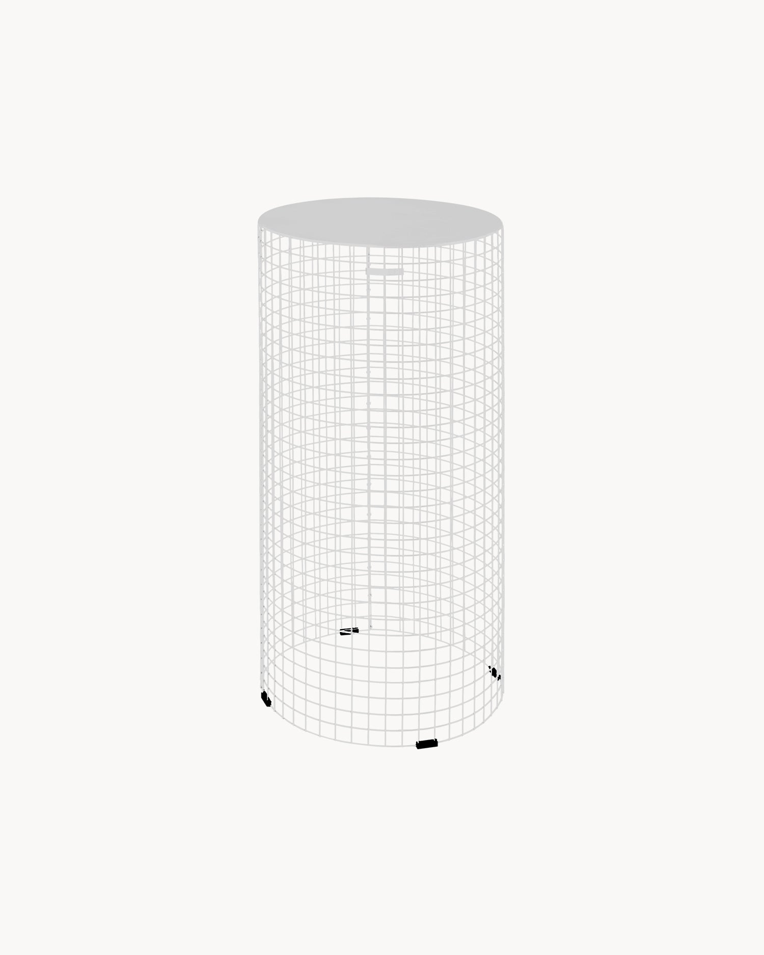 Tavolino rotondo in metallo Pedestal L