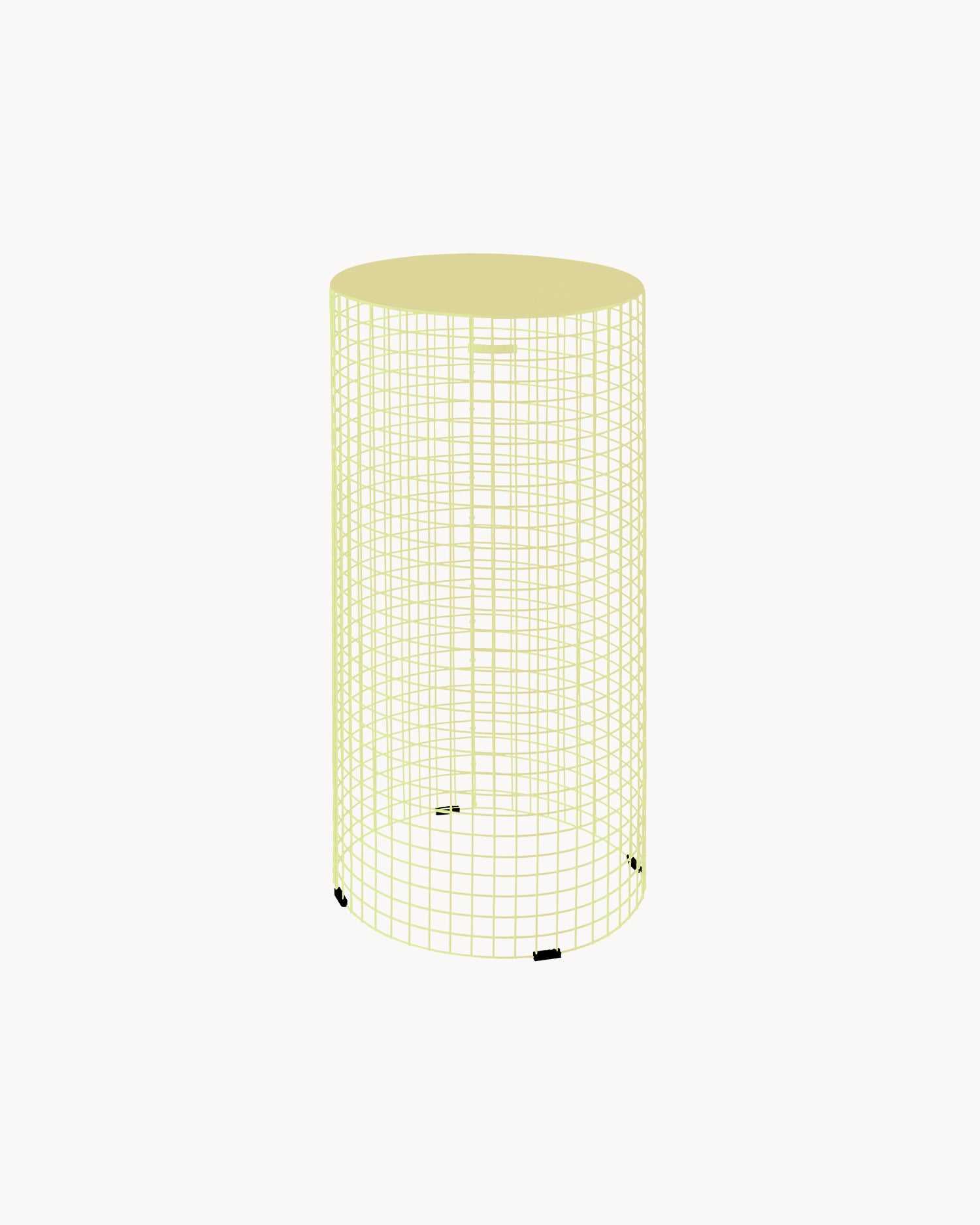 Tavolino rotondo in metallo Pedestal L