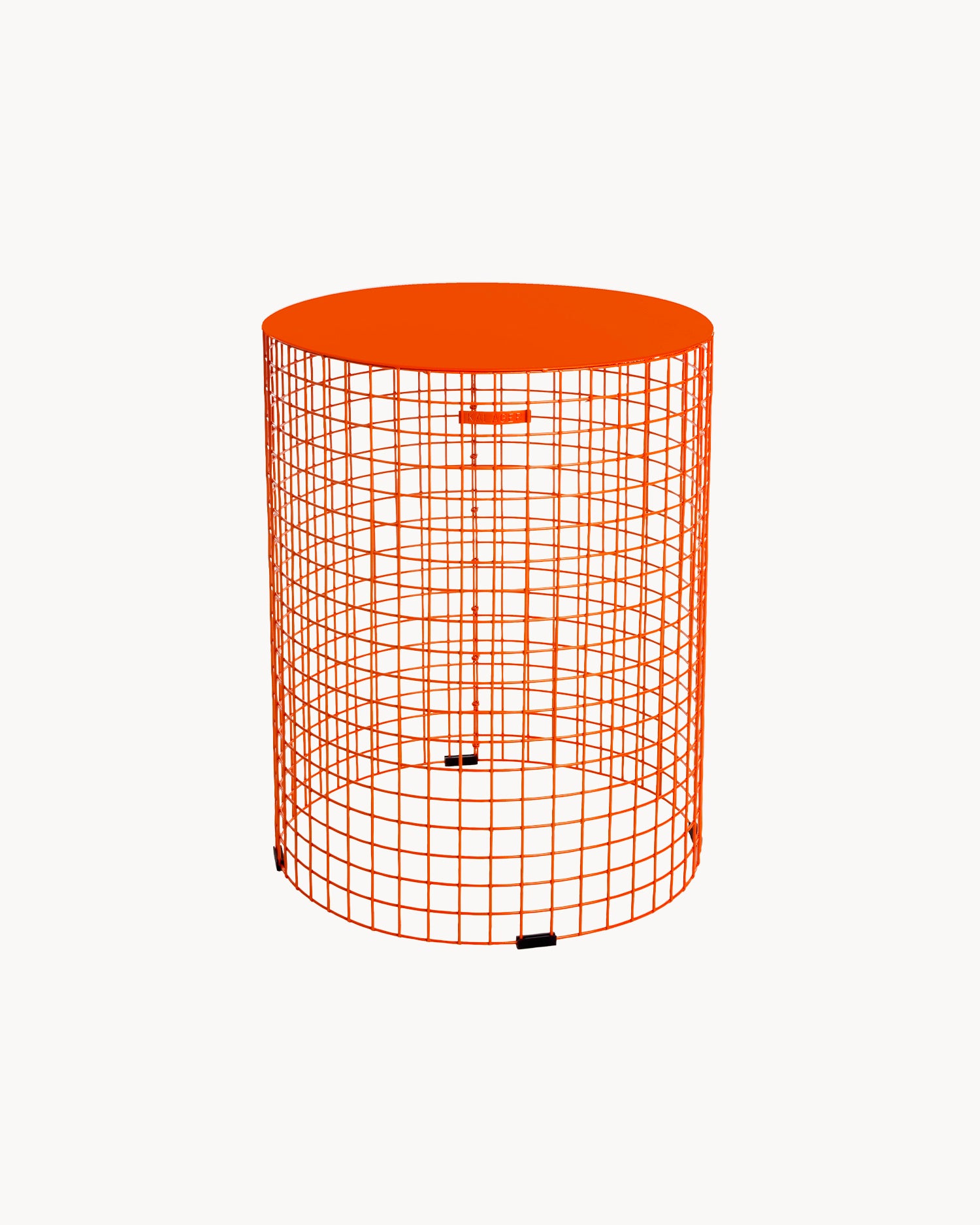 Tavolino rotondo in metallo Pedestal S