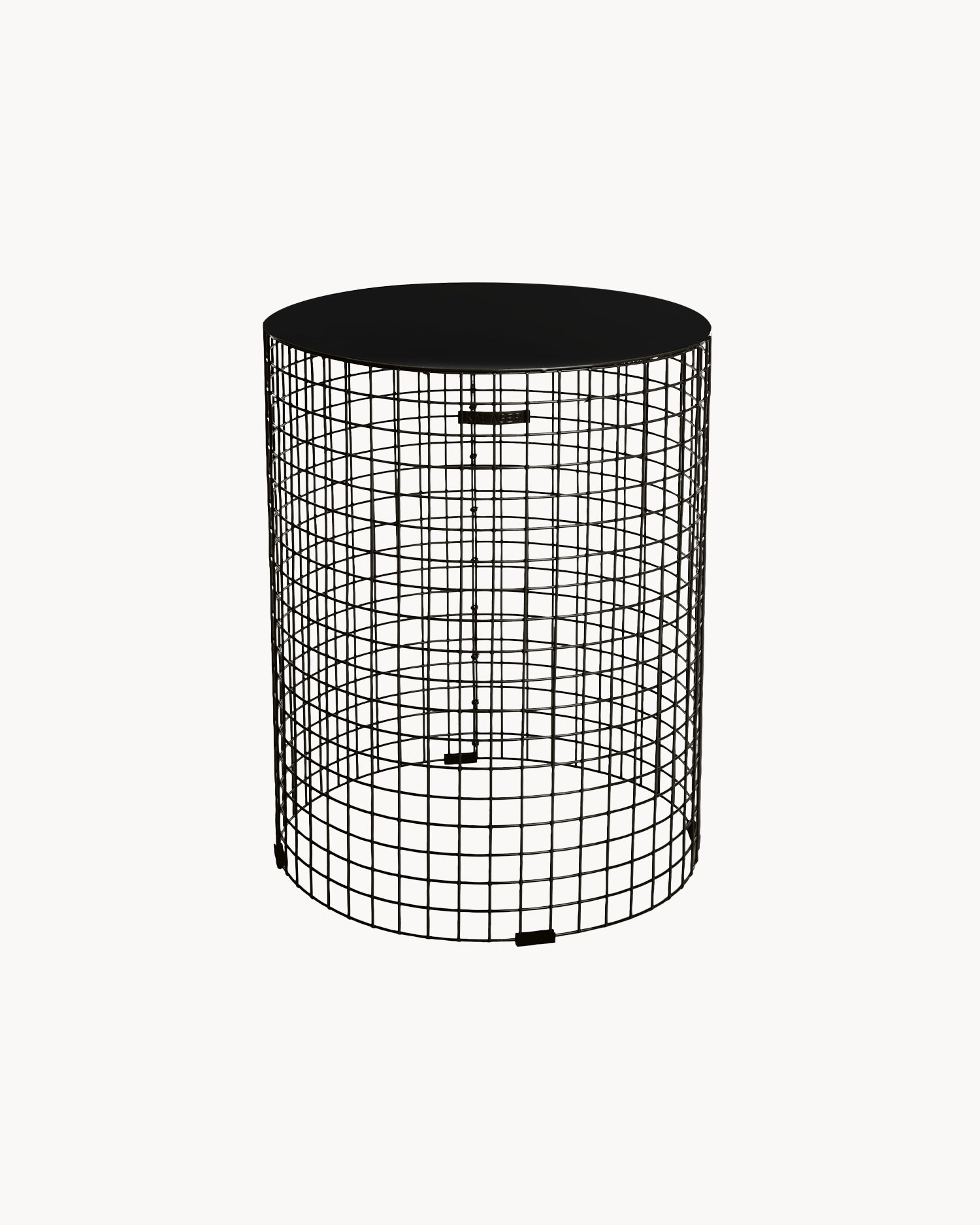 Tavolino rotondo in metallo Pedestal S