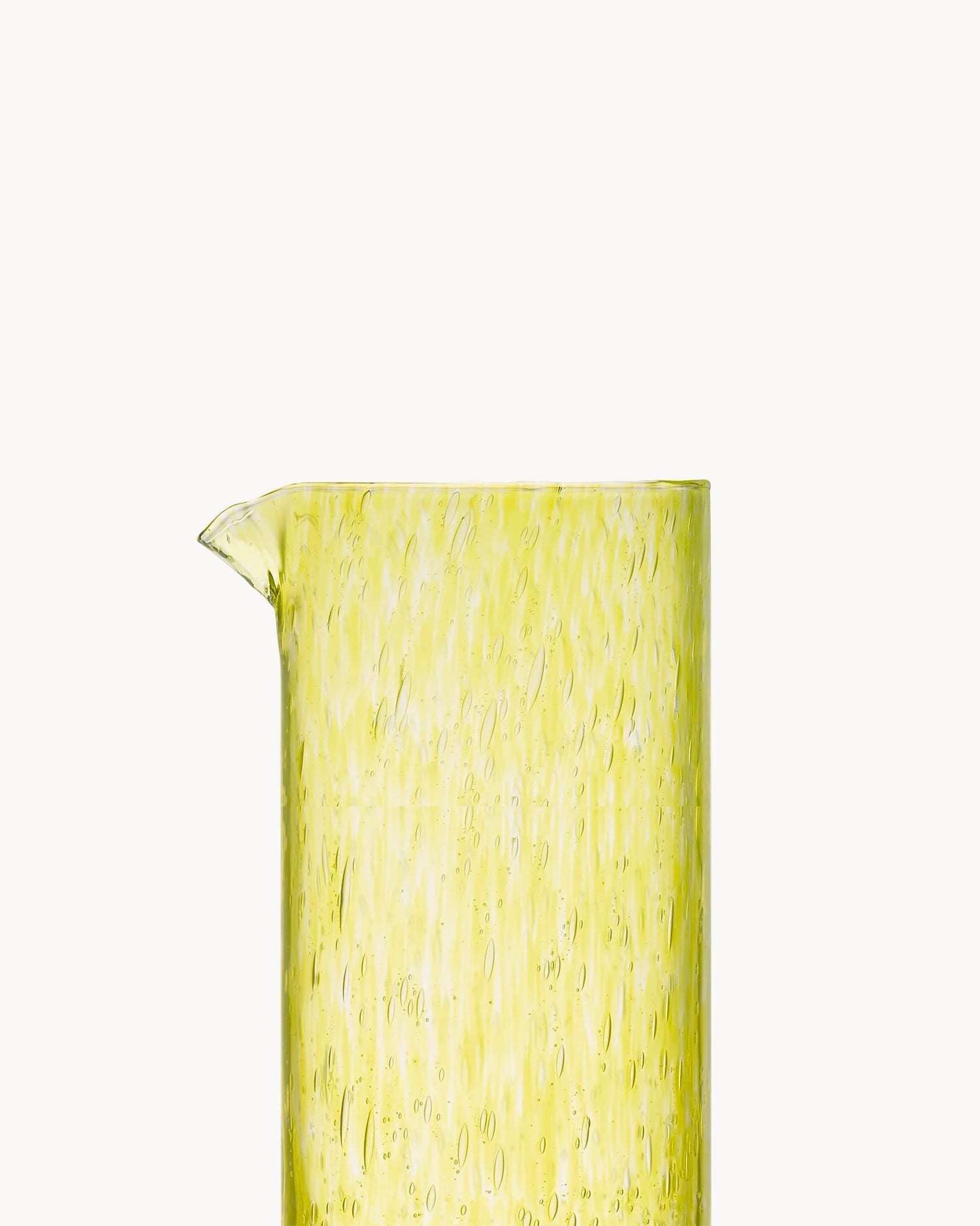 Caraffa in vetro con bolle Craft, giallo