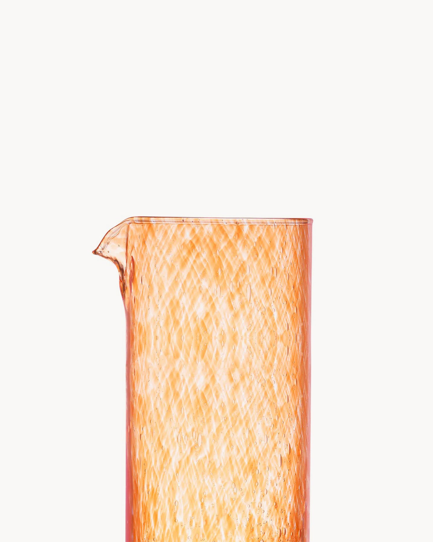 Caraffa in vetro con bolle Craft, arancione