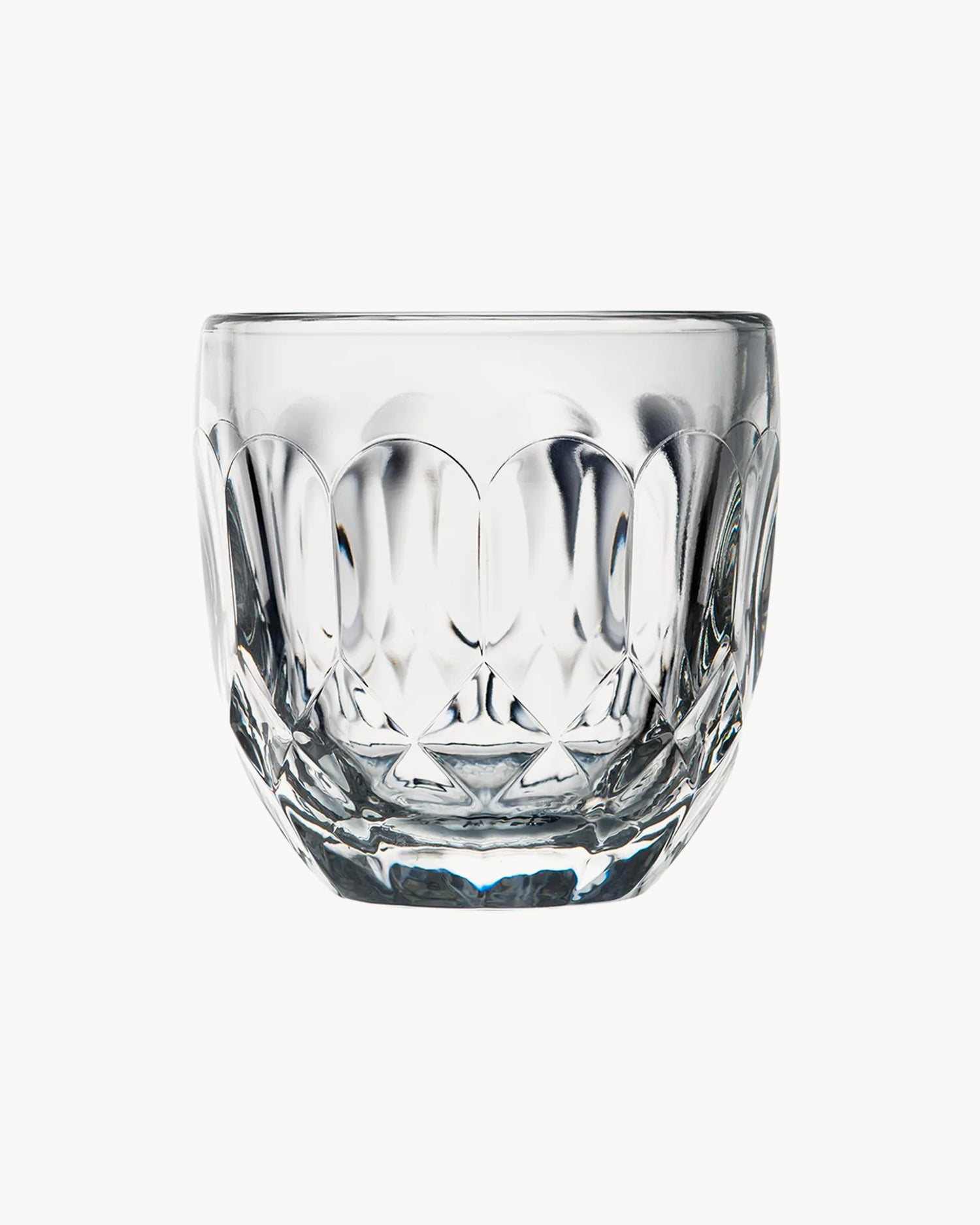 Set 6 bicchieri in vetro Troquet, Facettes