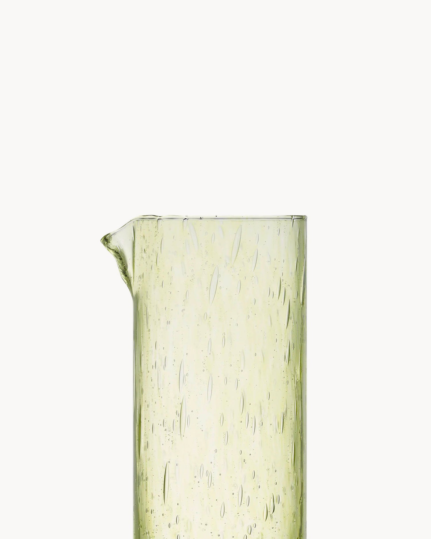 Caraffa in vetro con bolle Craft, verde