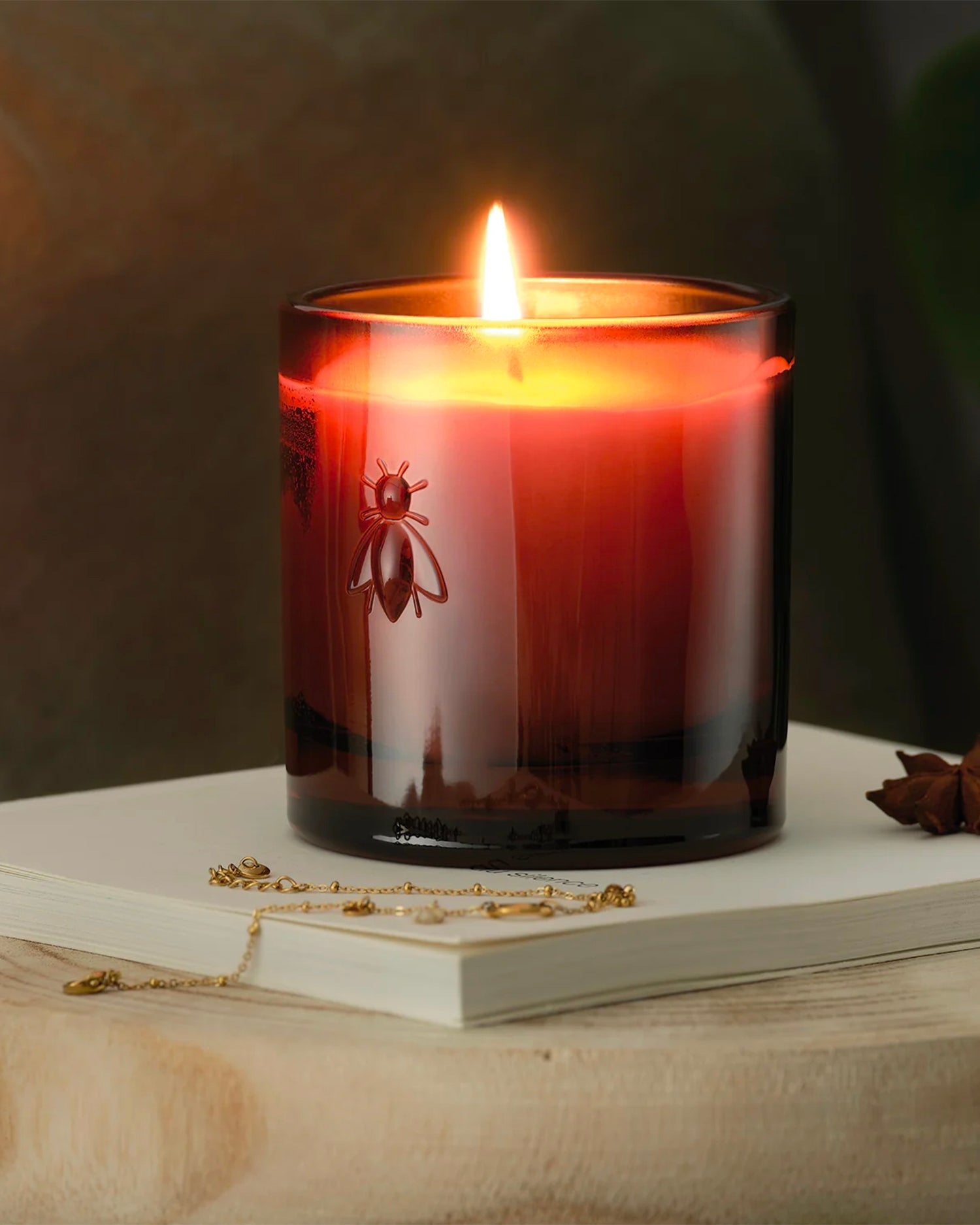Candela in vetro Abeille dune