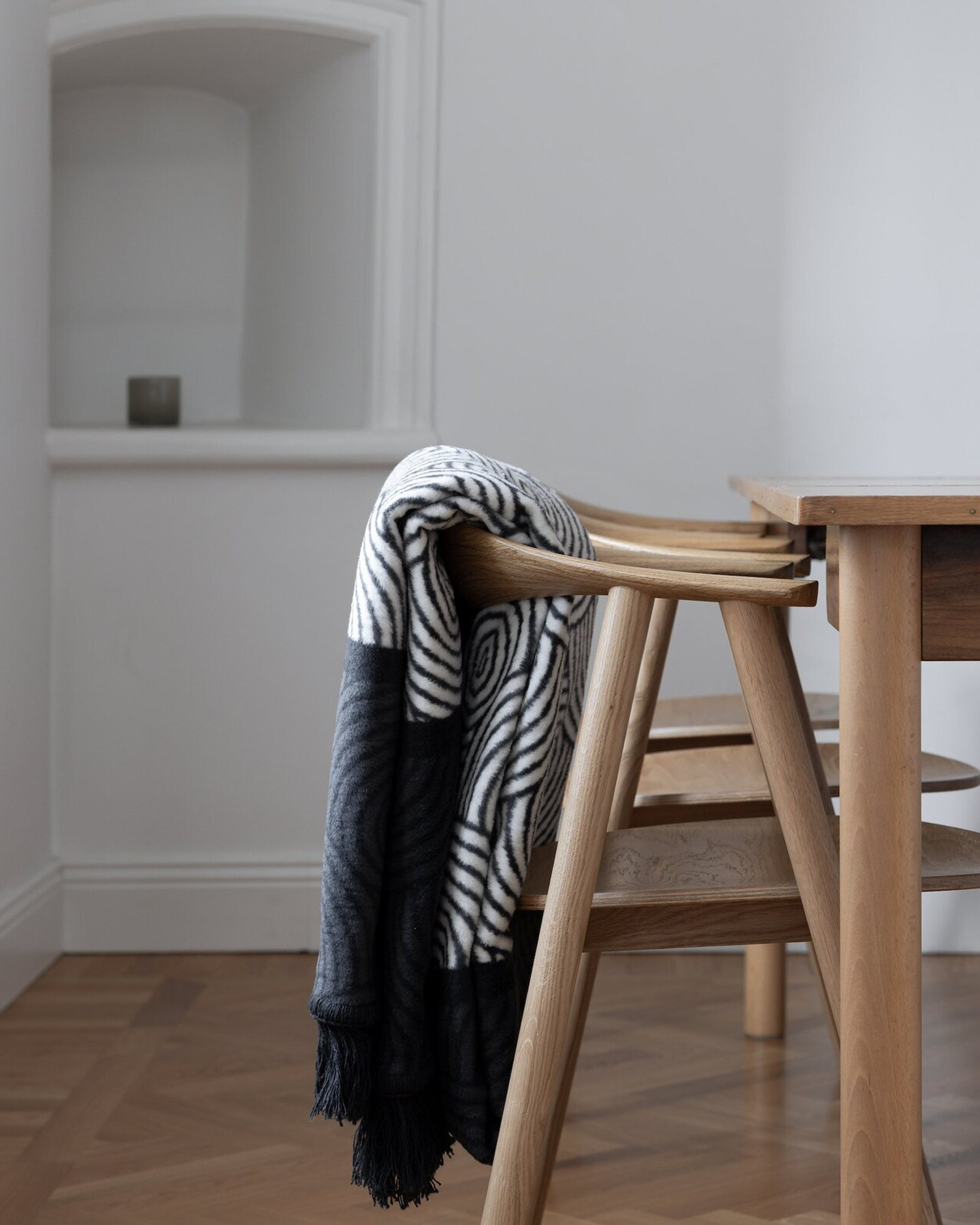 Coperta con frange Huma