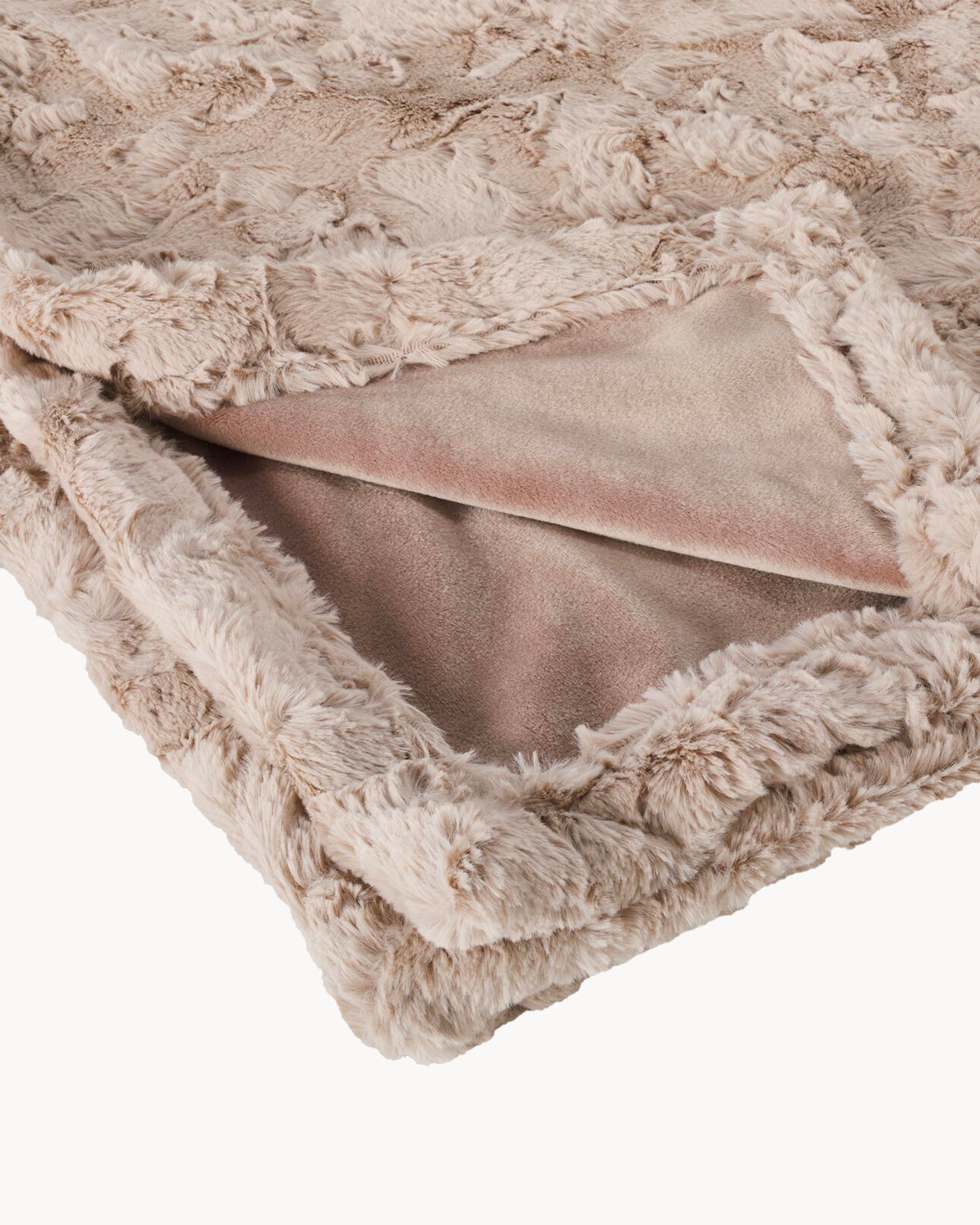 Coperta per animali in velluto Cozy, beige