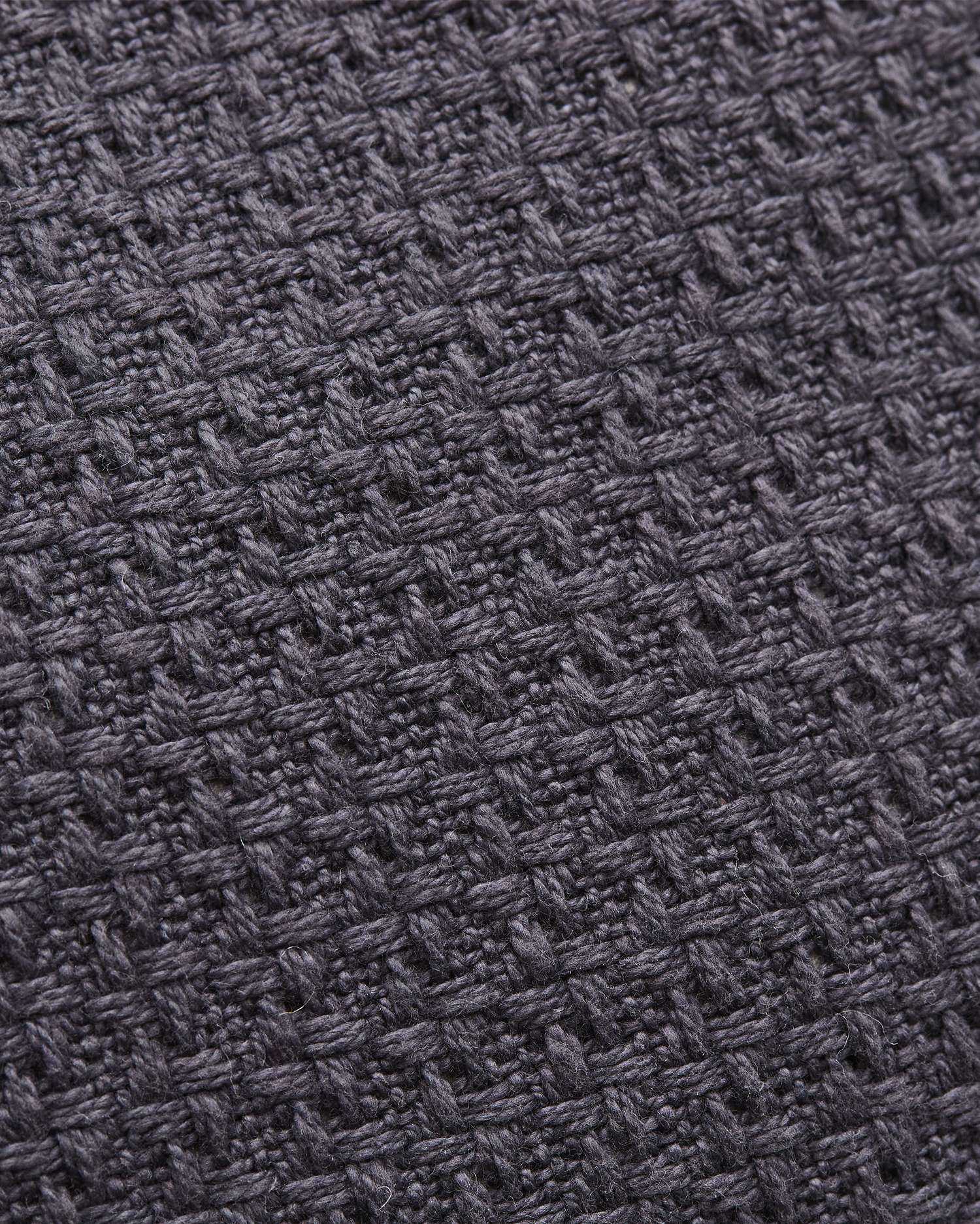 Cuscino in cotone lavorato a mano Fioelle, grigio scuro
