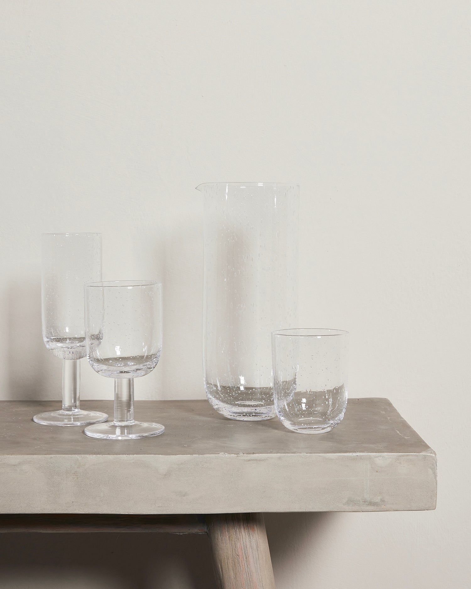 Set 6 bicchieri in vetro soffiati a bocca Daphne