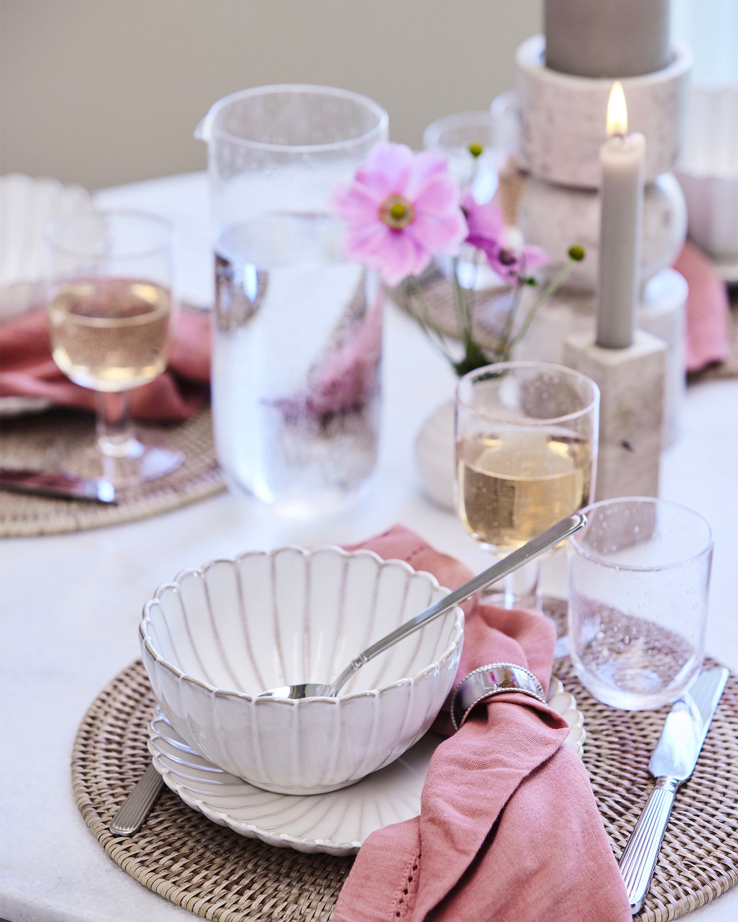 Set 6 bicchieri in vetro soffiati a bocca Daphne