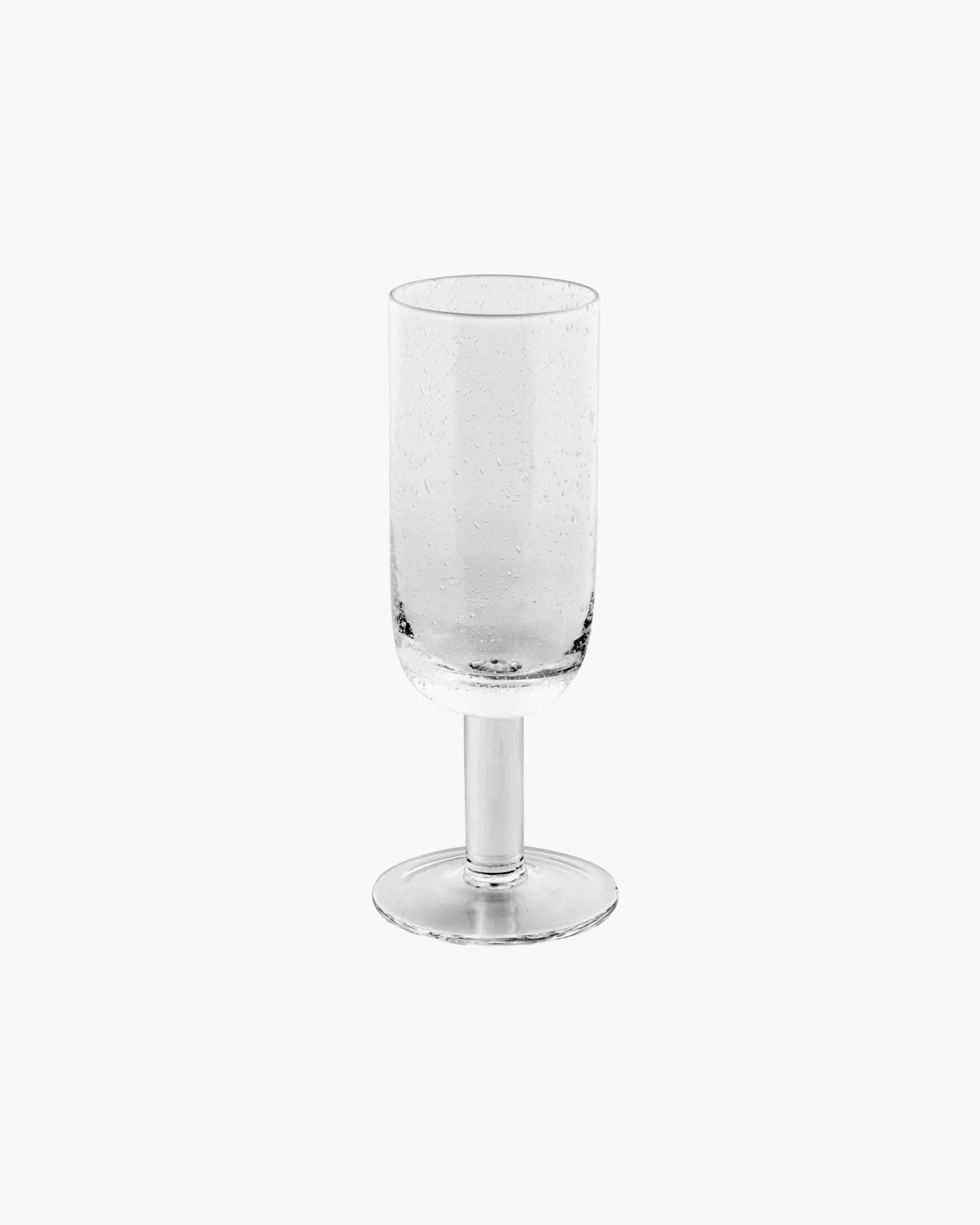 Set 4 flute champagne in vetro fatto a mano Daphne