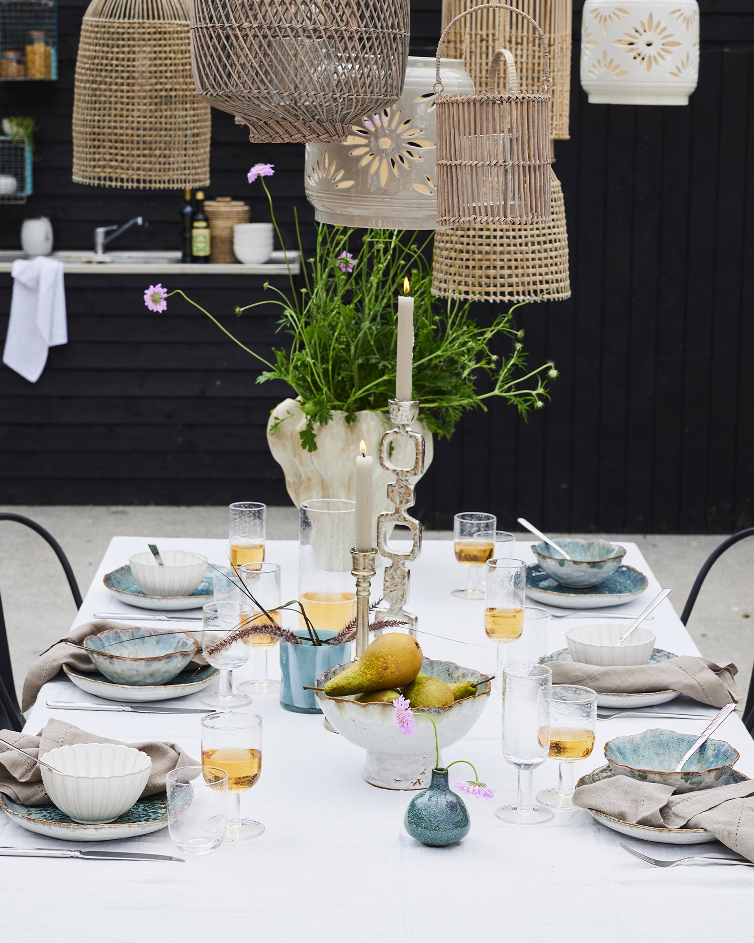 Set 6 bicchieri in vetro soffiati a bocca Daphne