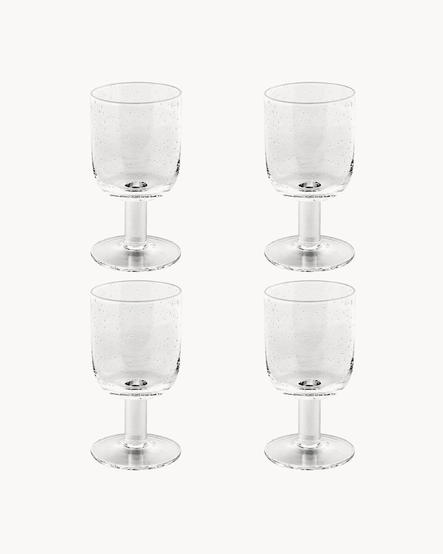 Set 4 calici in vetro soffiati a bocca Daphne