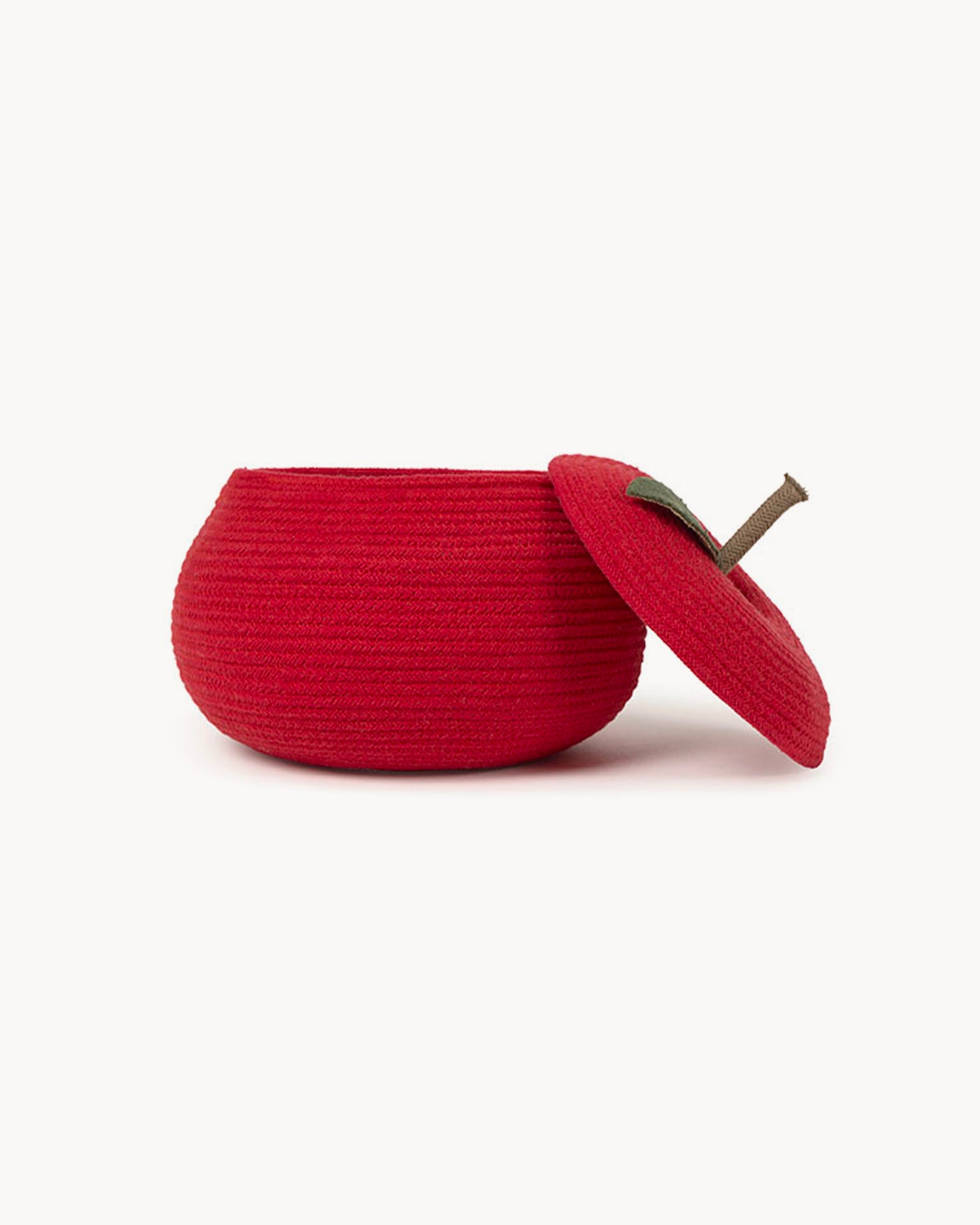 Cesto con coperchio realizzato a mano Apple